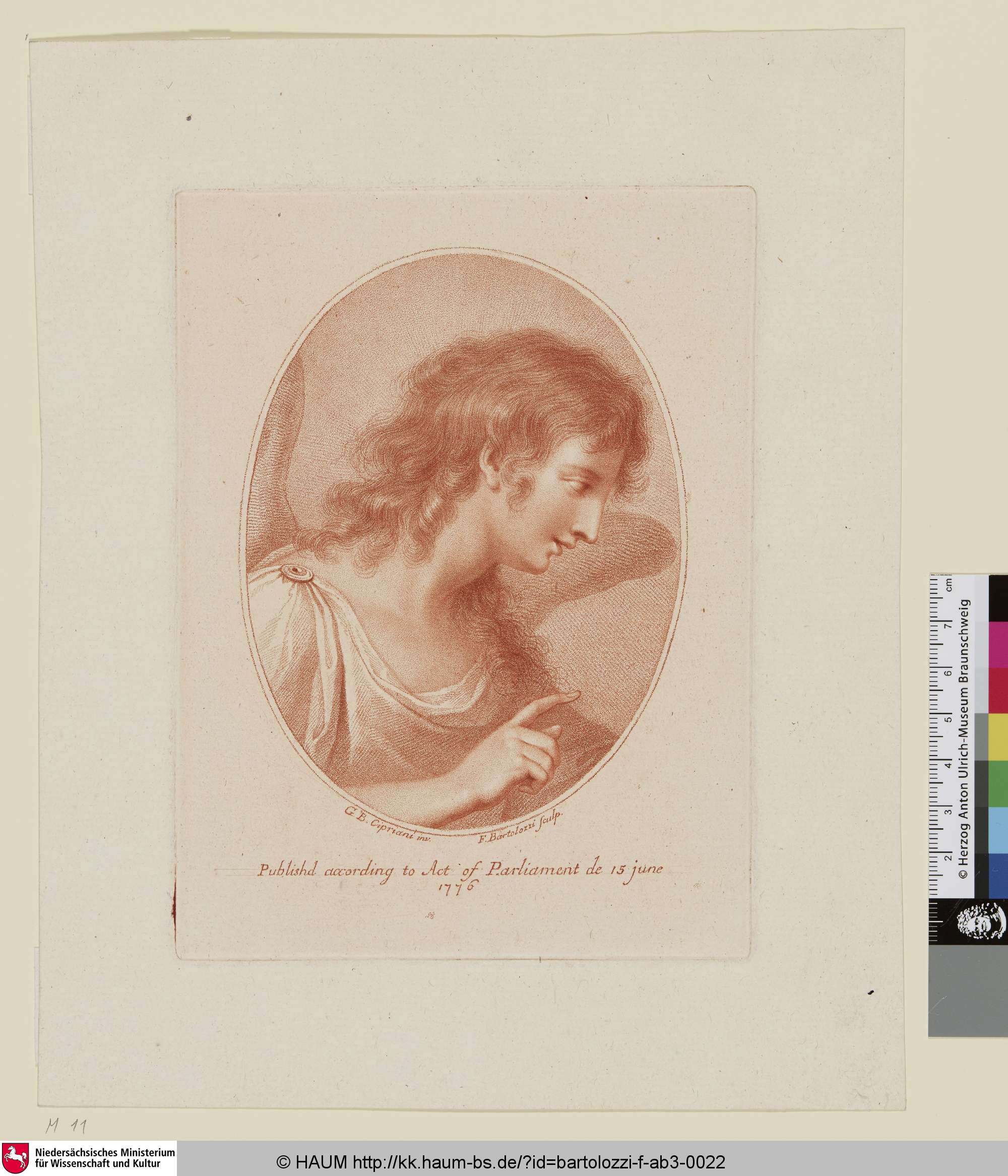 [L'Archange Gabriel; Erzengel Gabriel], Giovanni Battista Cipriani, 1748–1815