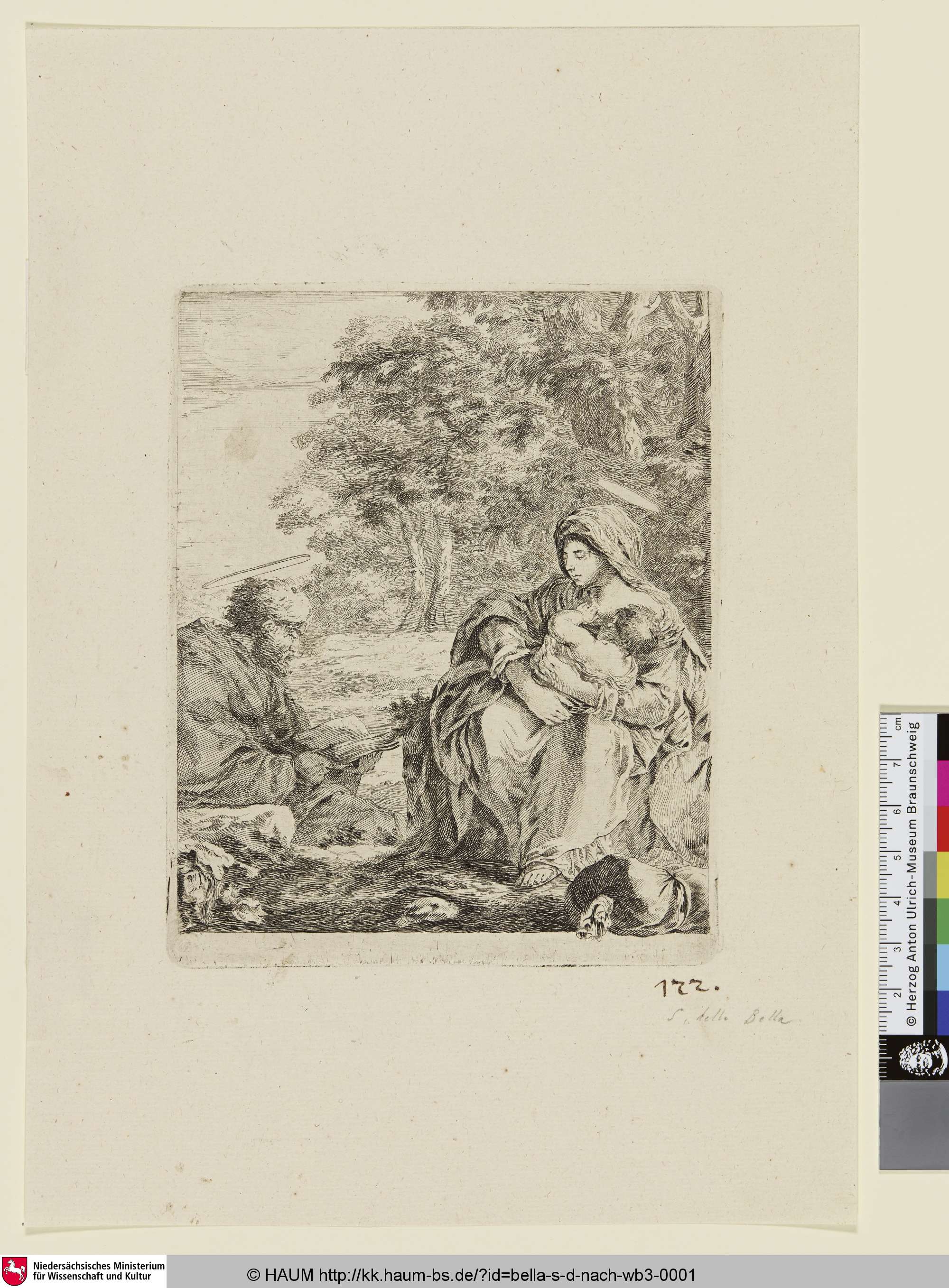 Ruhe auf der Flucht, Stefano della Bella, 1651–1800