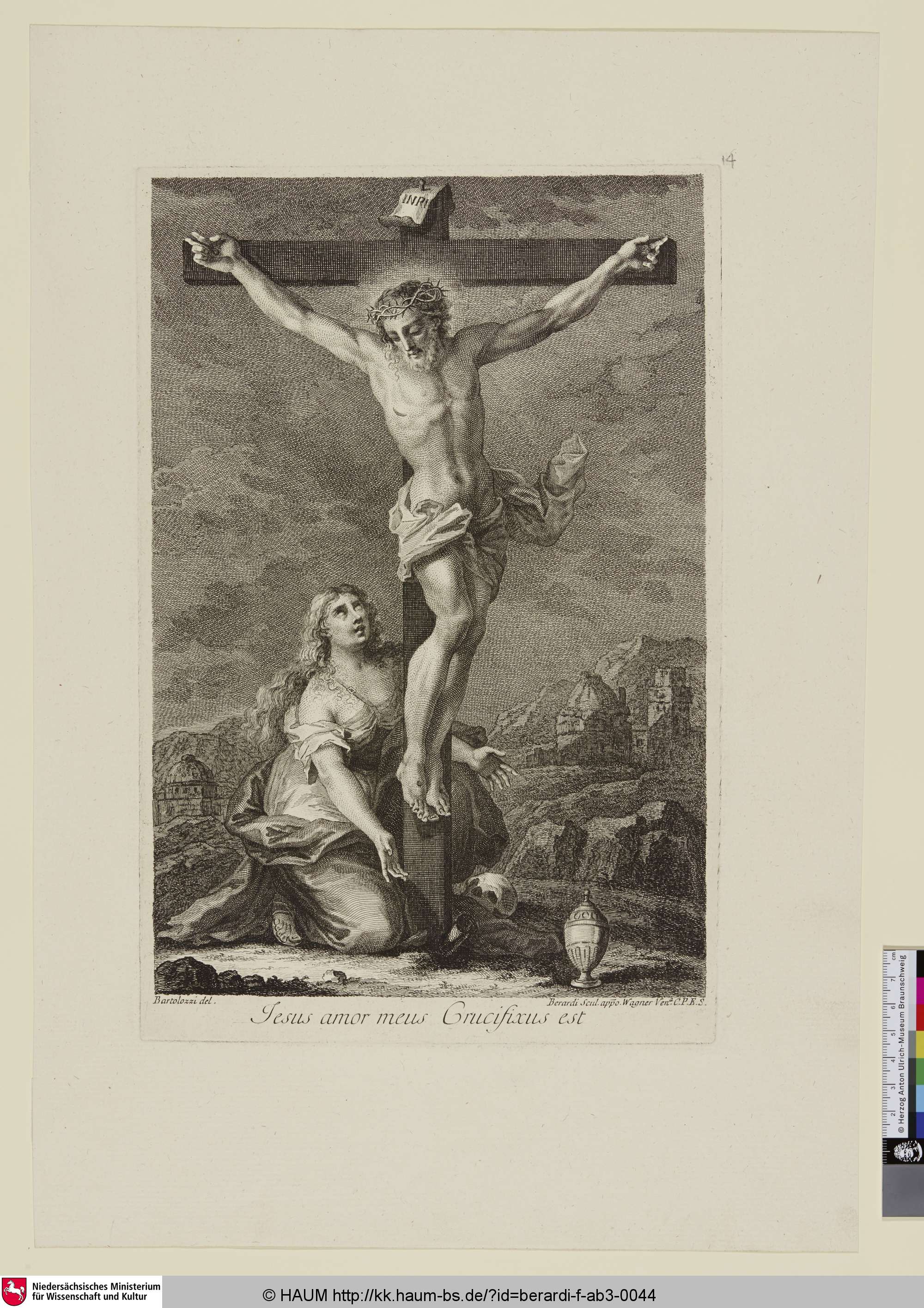 Jesus amor meus Crucifixus est, Fabio Berardi, 1748–1782