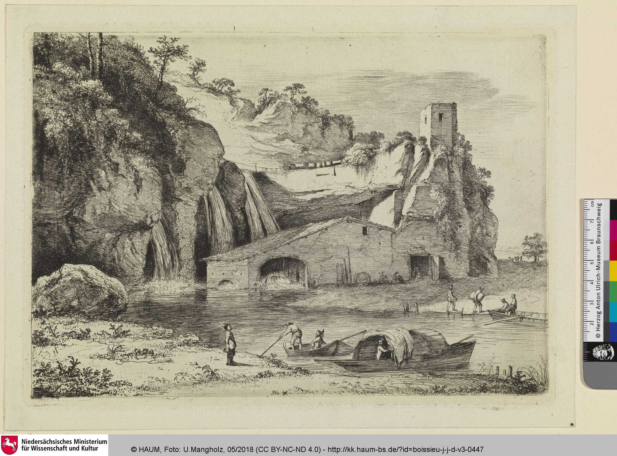 [Die italienische Mühle; Le Moulin d'Italie], Jean-Jacques de Boissieu, 1760–1765