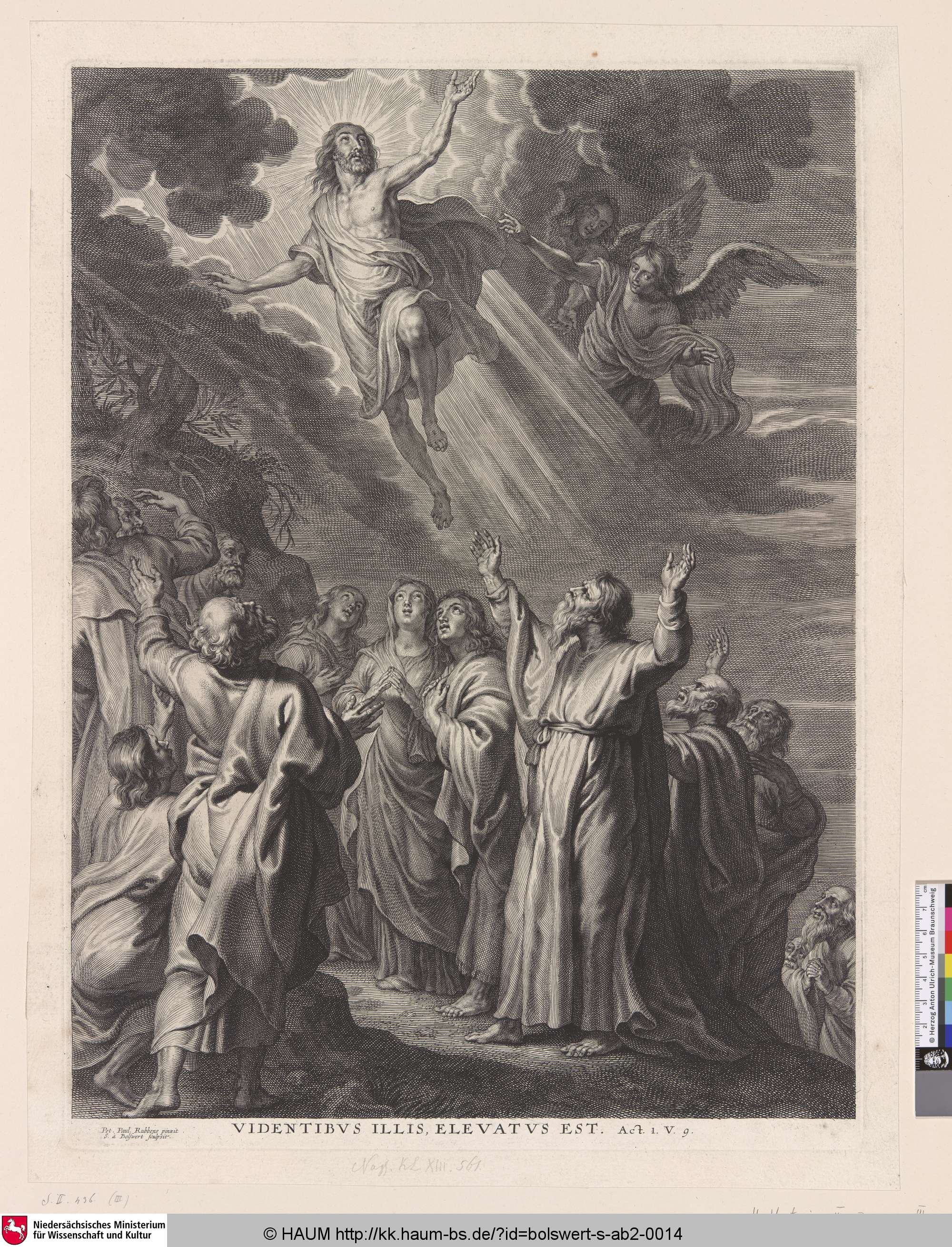 [Die Himmelfahrt Christi; The Ascension of Christ], Schelte Bolswert, 1606–1659