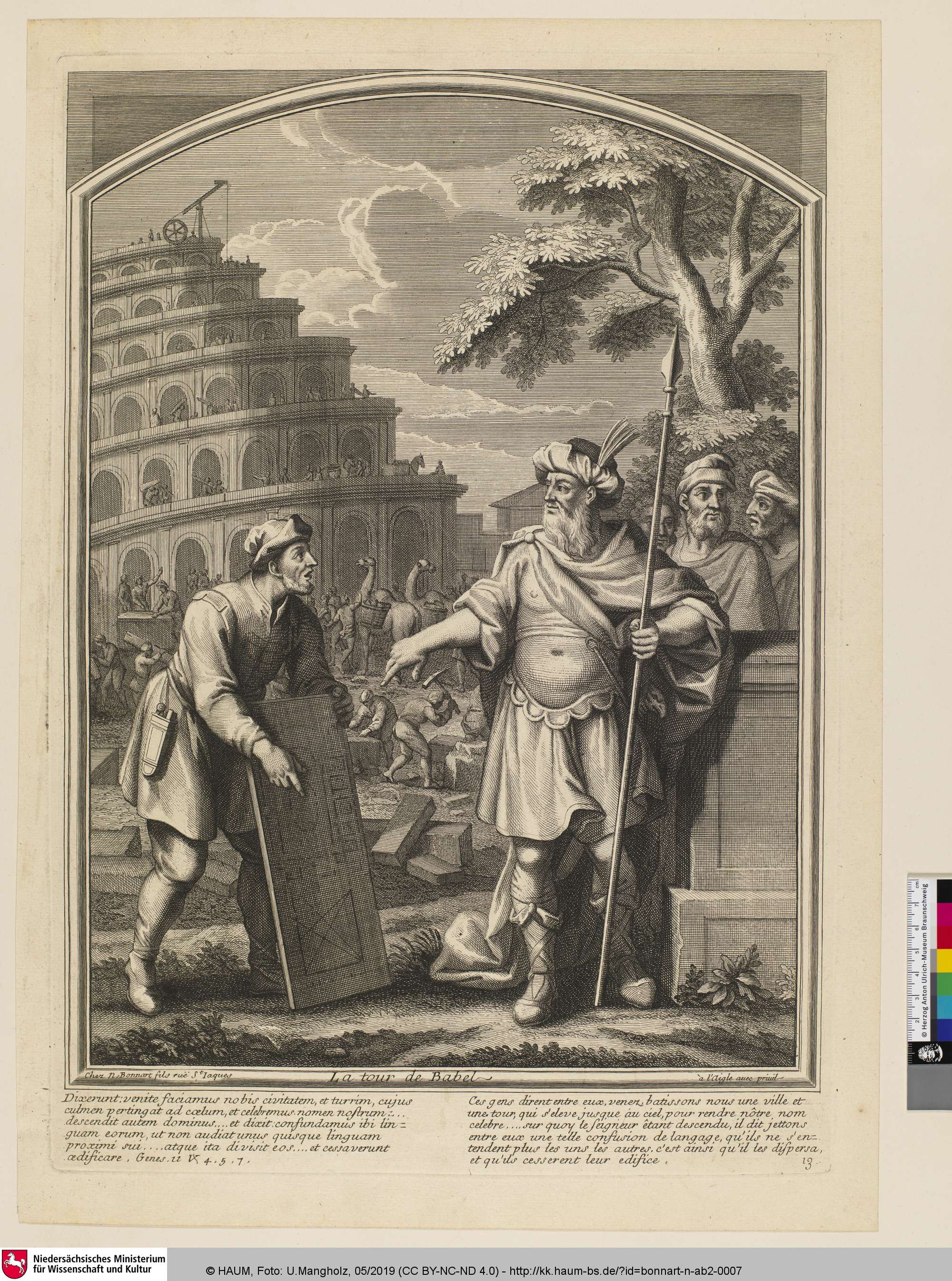 La tour de Babel [Der Turm zu Babel], Nicolas Bonnart, 1657–1718