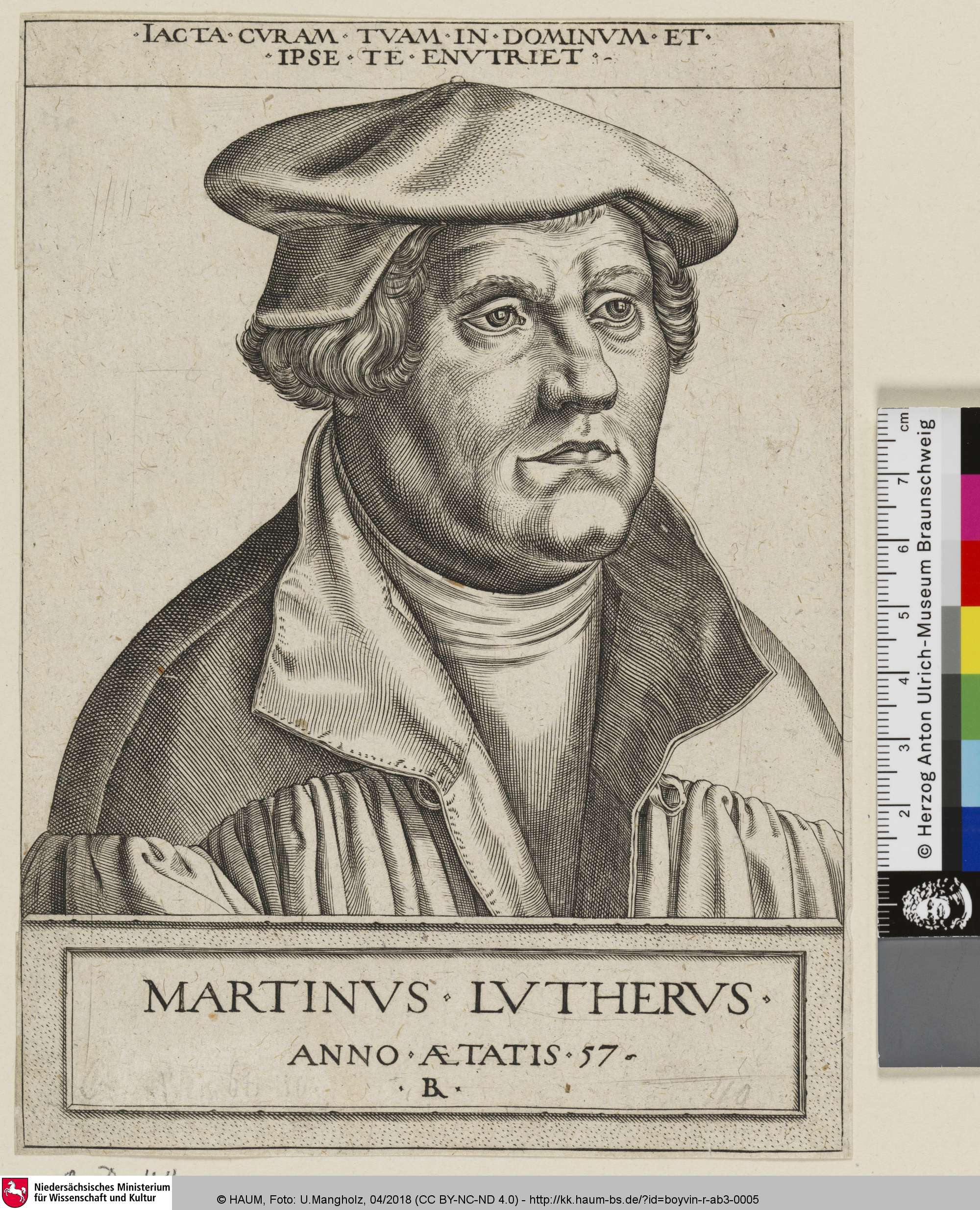 MARTINVS LVTHERVS [Martin Luther], René Boyvin, 1545–1588