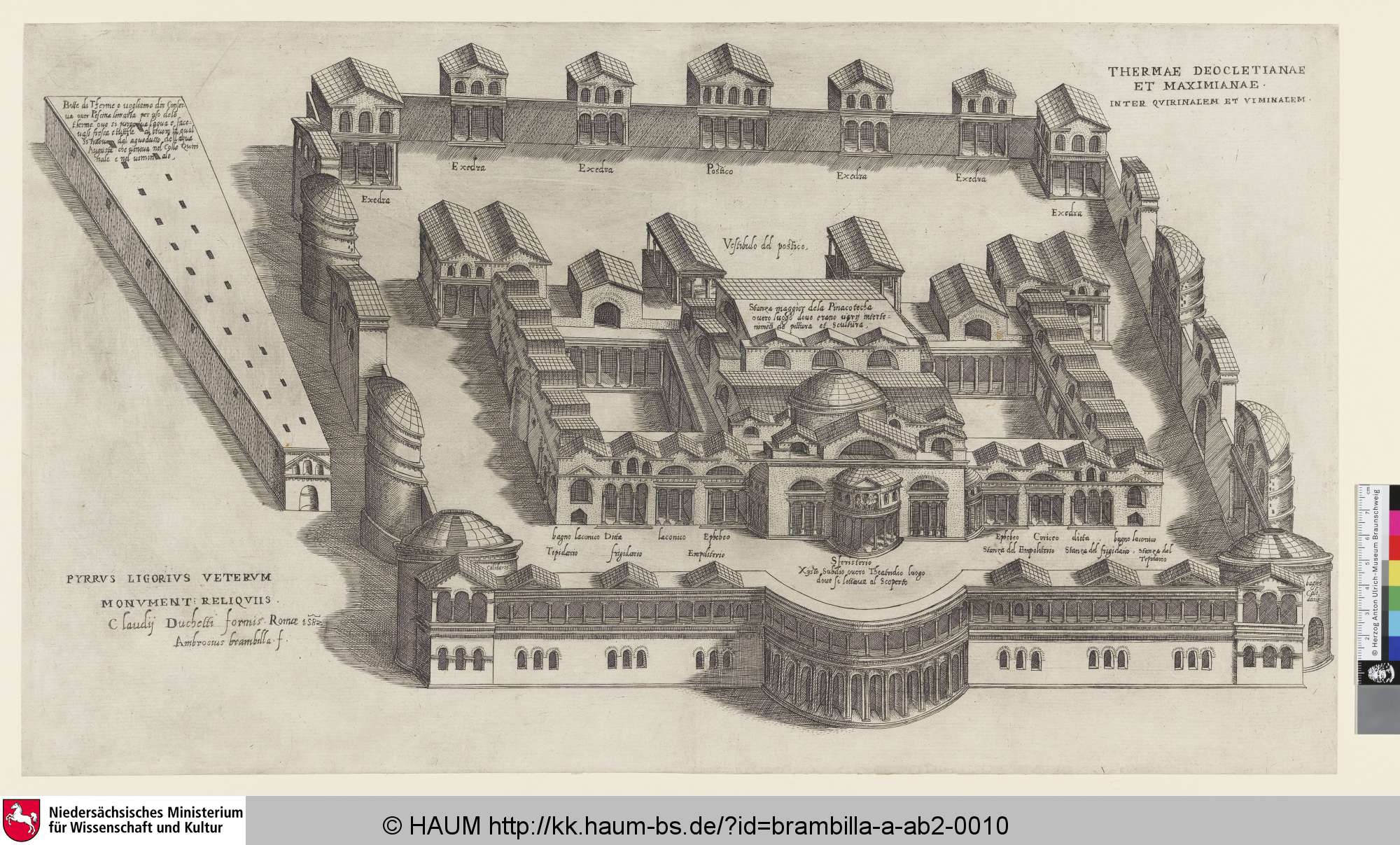 Thermae Deocletianae et Maximianae, Claude Duchet, 1602