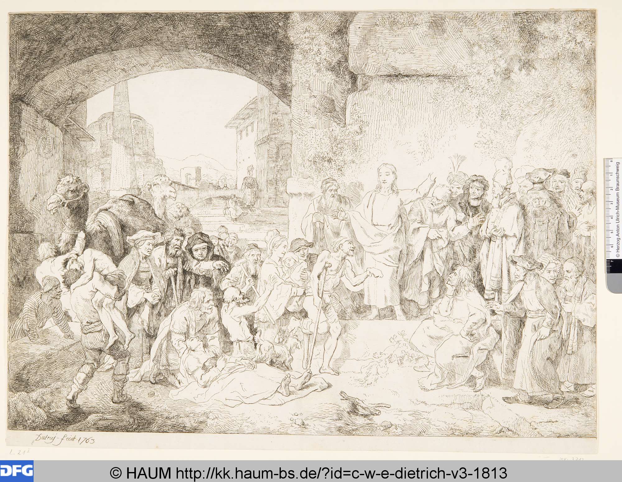 Die große Krankenheilung, Rembrandt, 1763