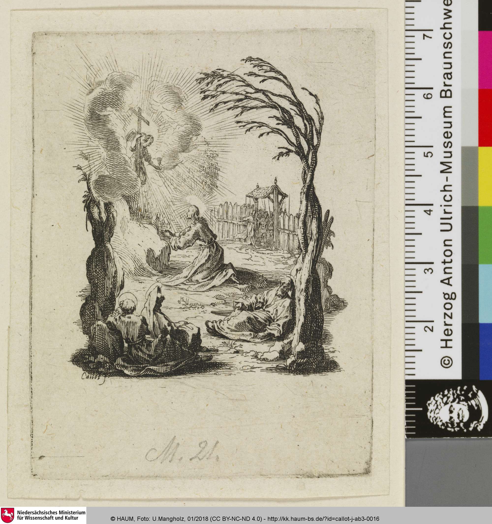 [Christus am Ölberg; Il est en prières au jardin des Oliviers], Jacques Callot, 1612–1635