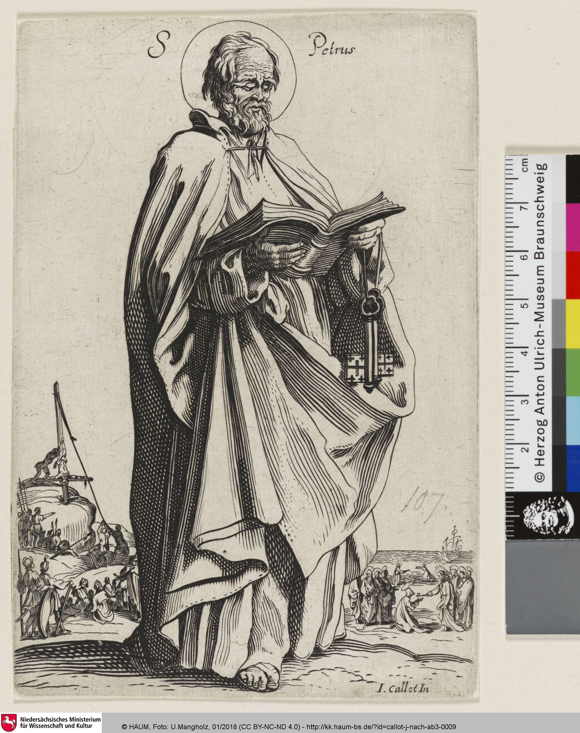 [Der heilige Petrus; Saint Pierre.], Jacques Callot, 1631–1632