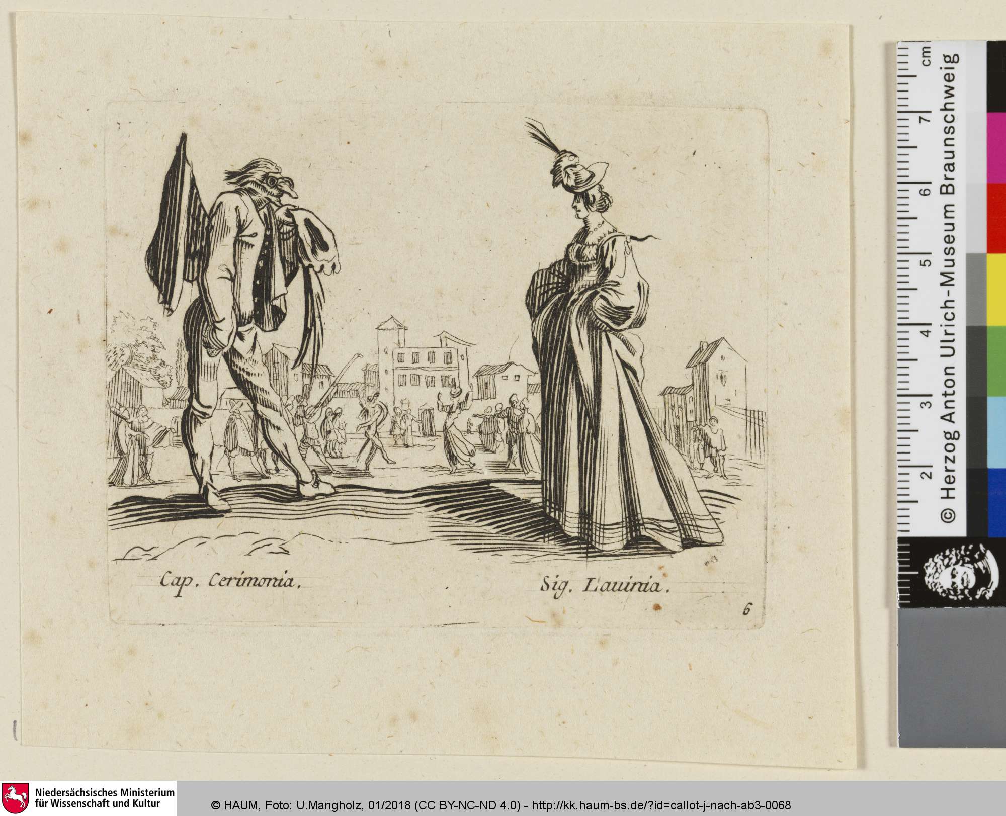 Cap. Cerimonia. Sig. Lauinia., Jacques Callot, 1612–1712