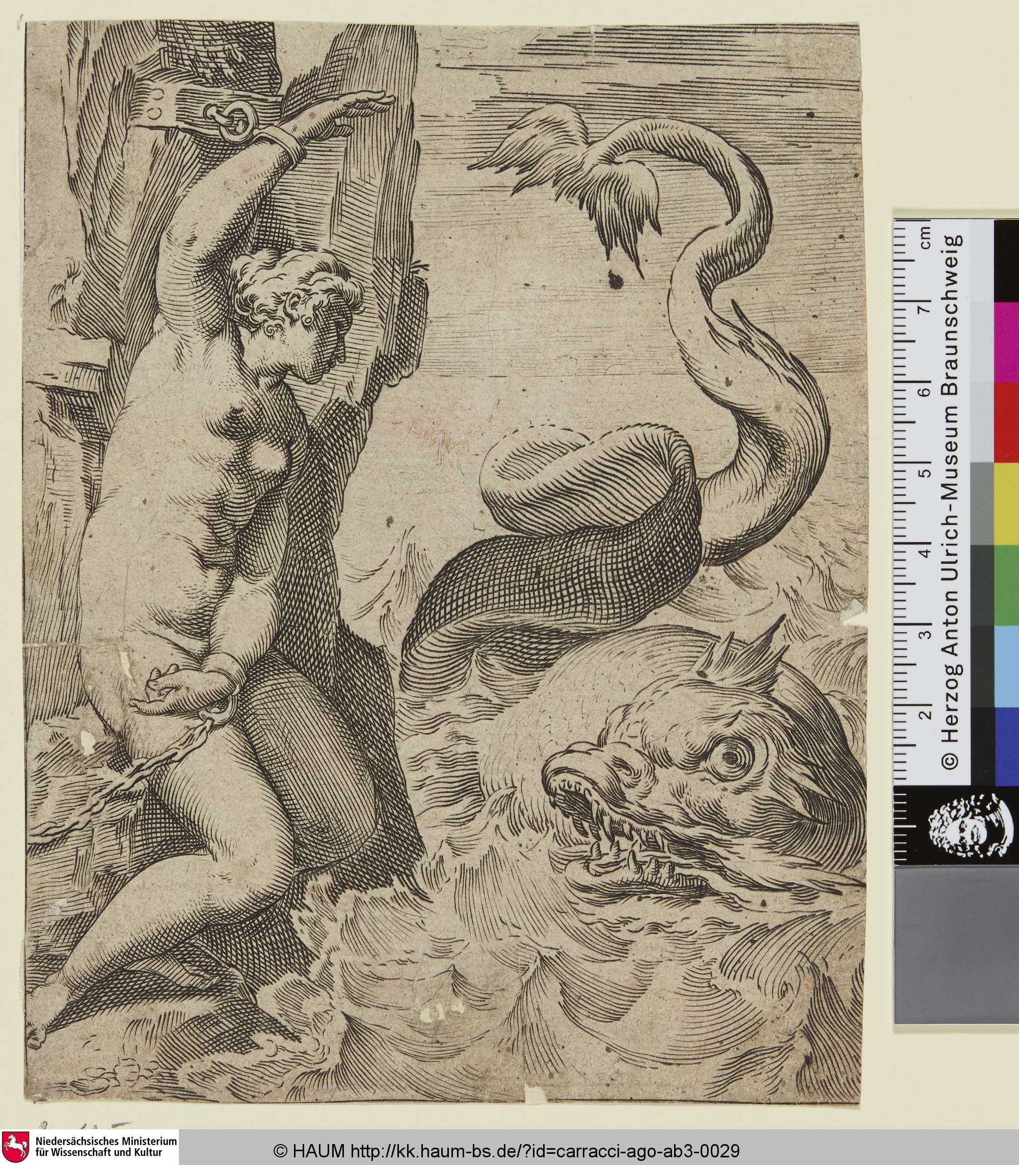 Andromeda, Agostino Carracci, 1590–1995
