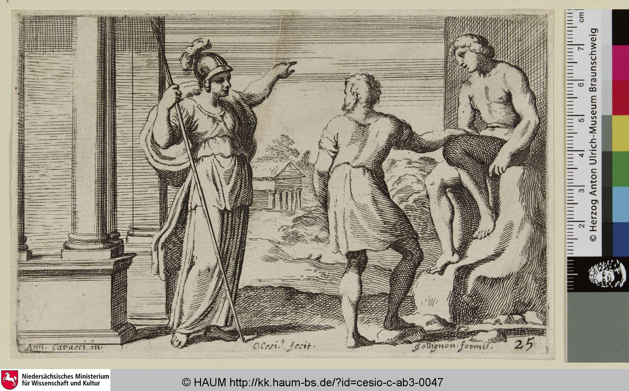 [Minerve enseignant à Prométhée le moyen d'animer la statue qu'il a faite], Carlo Cesio, 1646–1686