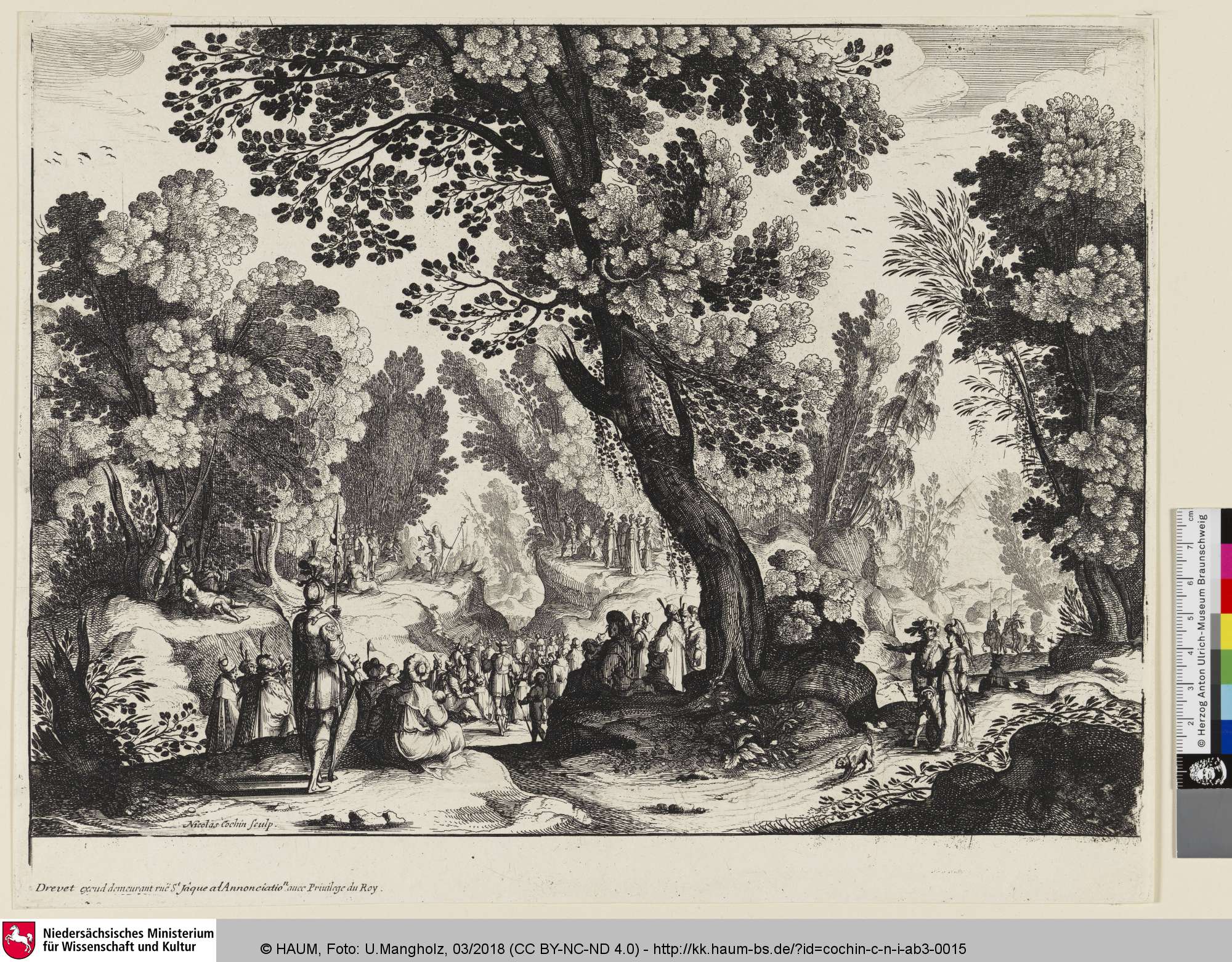 [Johannes predigt], Pierre Drevet, 1708–1738