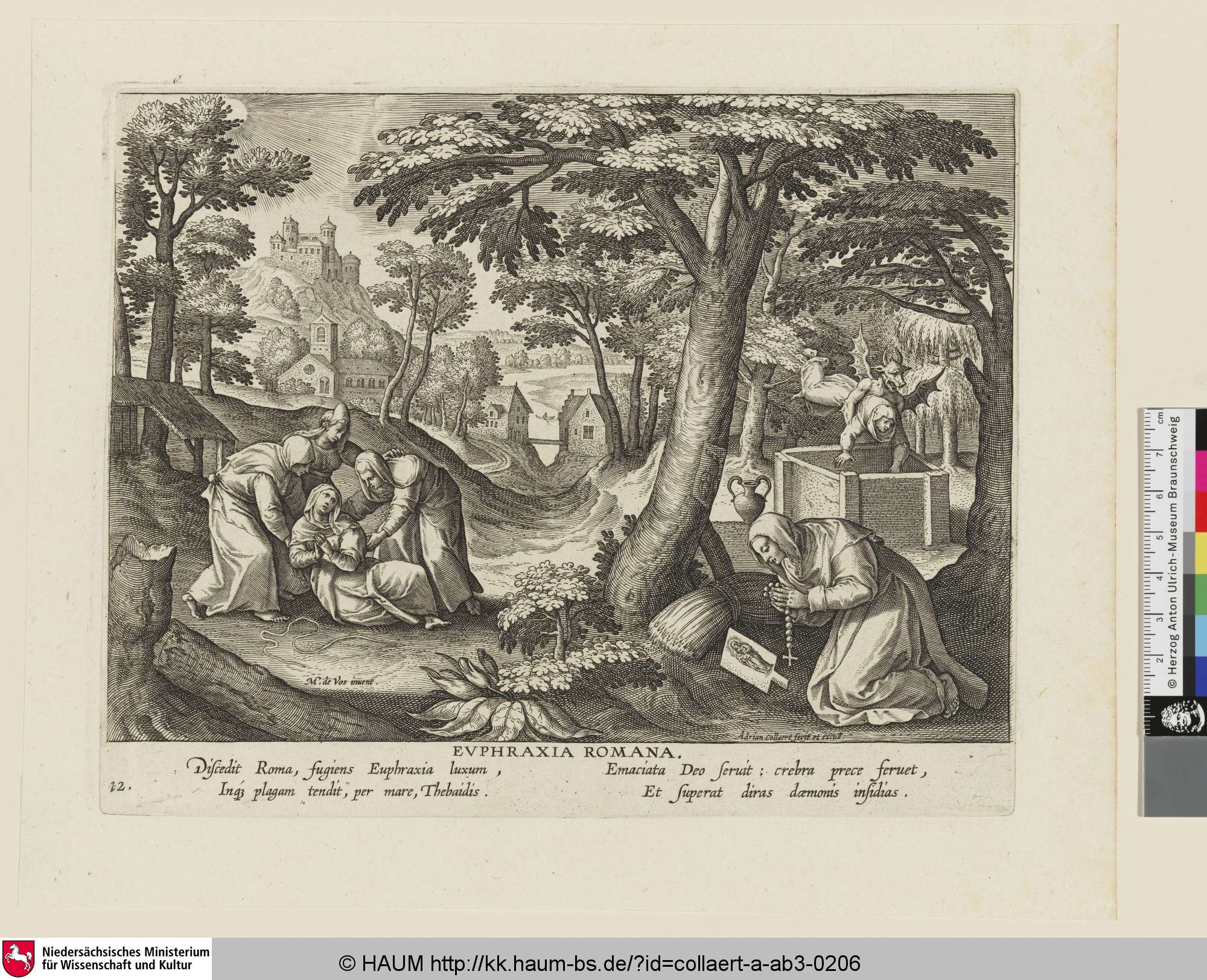 Euphraxia Romana, Adriaen Collaert, 1580–1618