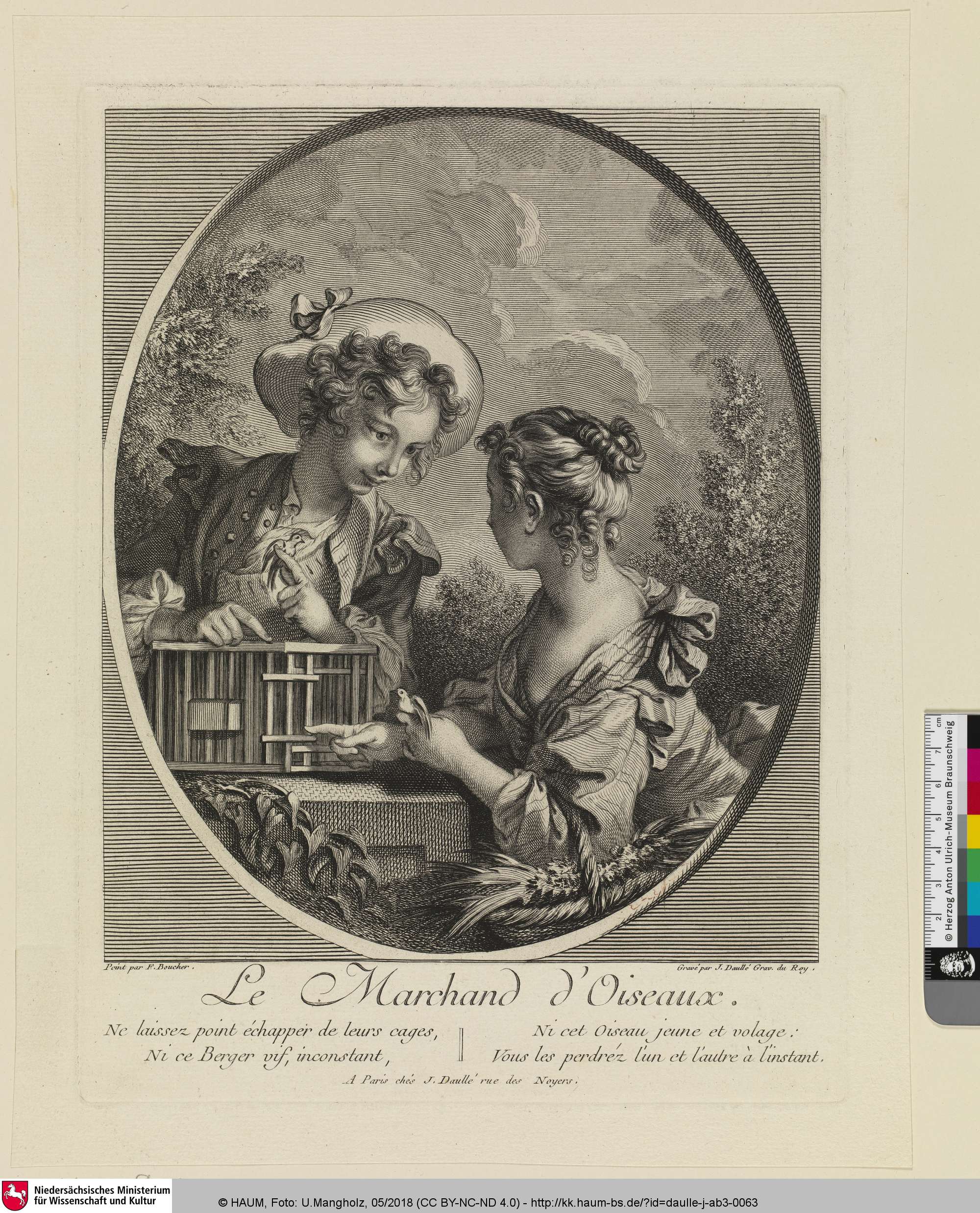 Le Marchand d' Oiseaux [Der Vogelhändler], François Boucher, 1723–1763
