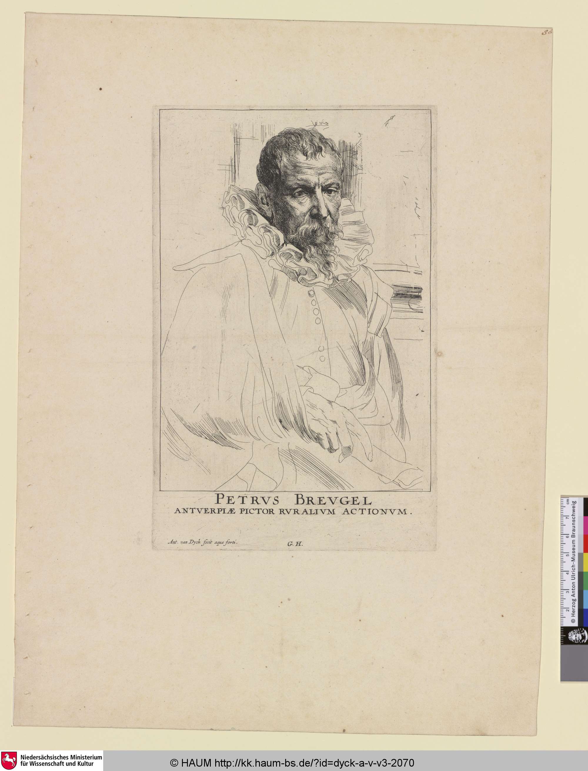 Petrus Breugel [Porträt Pieter Brueghel des Jüngeren; Pieter Brueghel the Younger; Portret van Pieter Brueghel de Jonge], Anthony van Dyck, 1630–1641