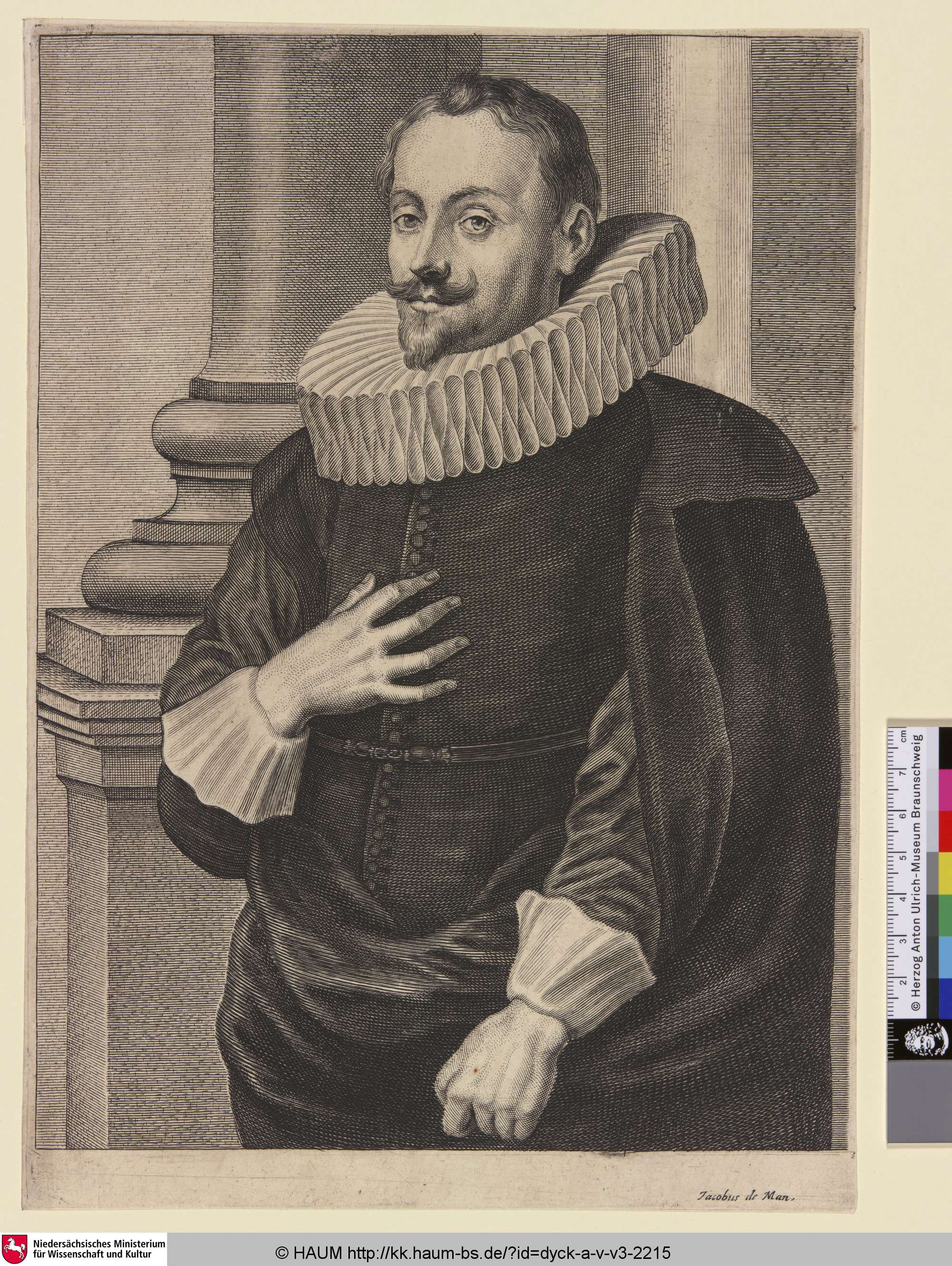 [Porträt des Malers Peeter Simons; Peeter Symons; Portret van Peeter Symons], Jacobus de Man, 1630–1641
