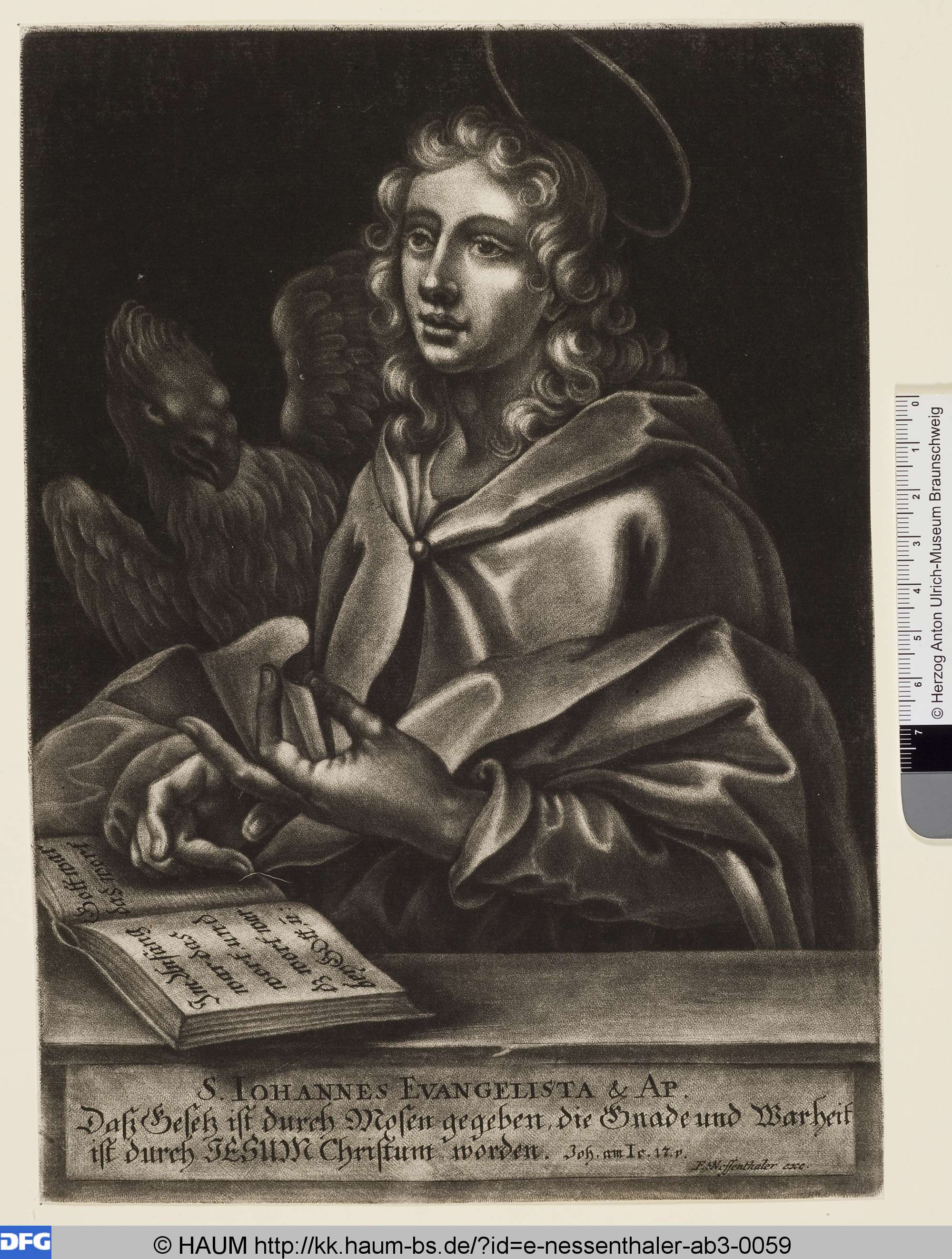 Der Heilige Johannes der Evangelist, Elias Nessenthaler, 1684–1724