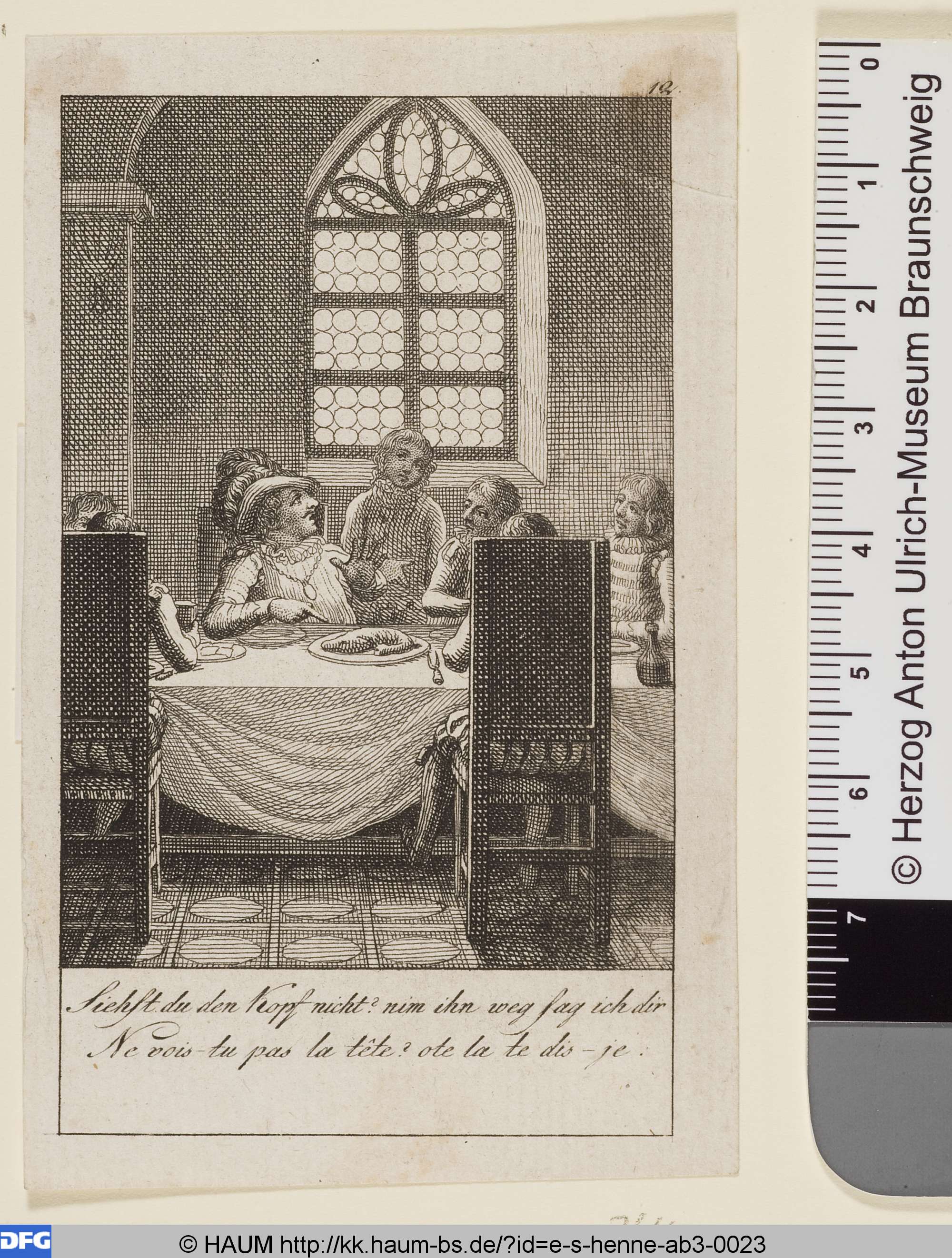 Siehst du den Kopf nicht?, Daniel Chodowiecki, 1786–1828