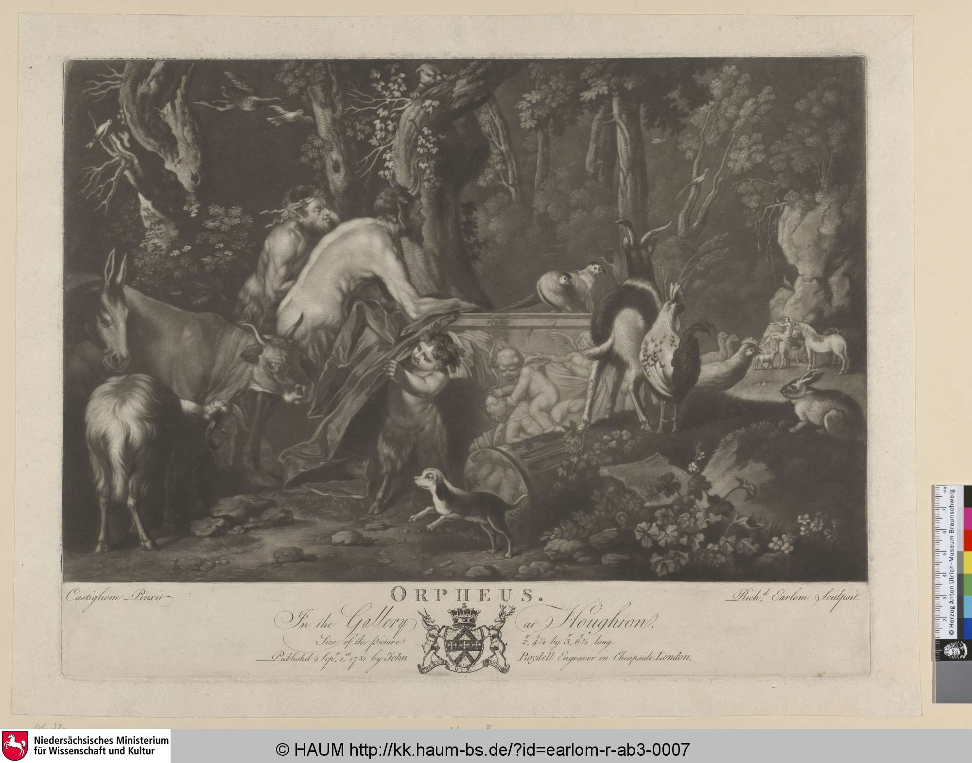 Orpheus., Richard Earlom, 1781