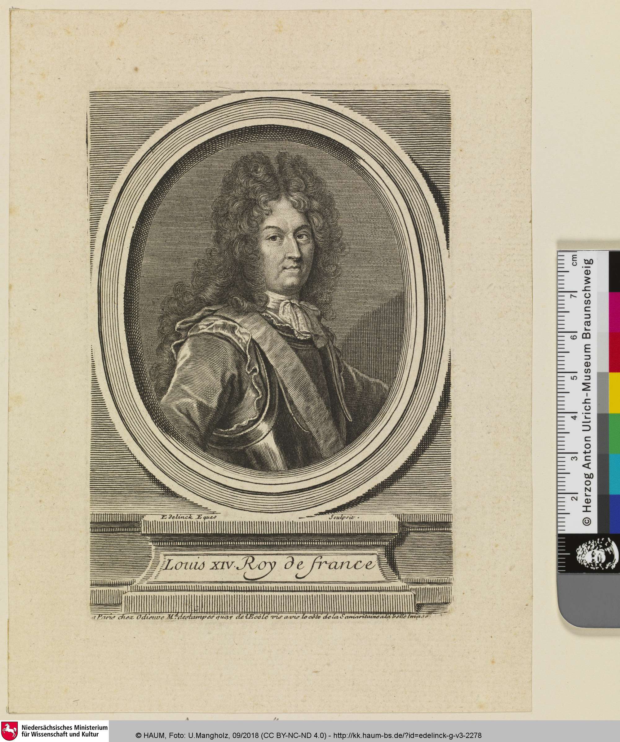 Louis XIV. Roy de France [Ludwig XIV. König von Frankreich], Gérard Edelinck, 1660–1707