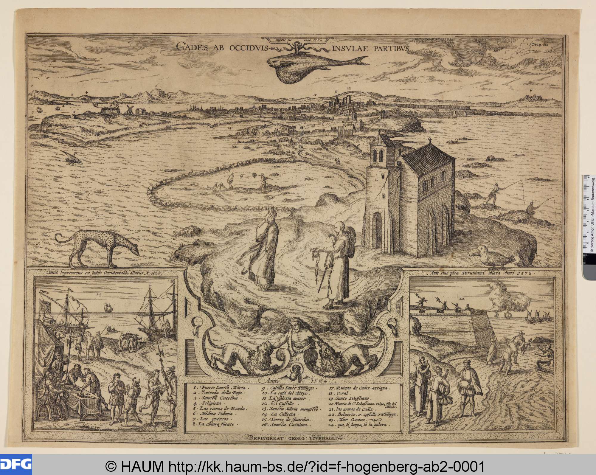 Cádiz, Franz Hogenberg, 1578–1612