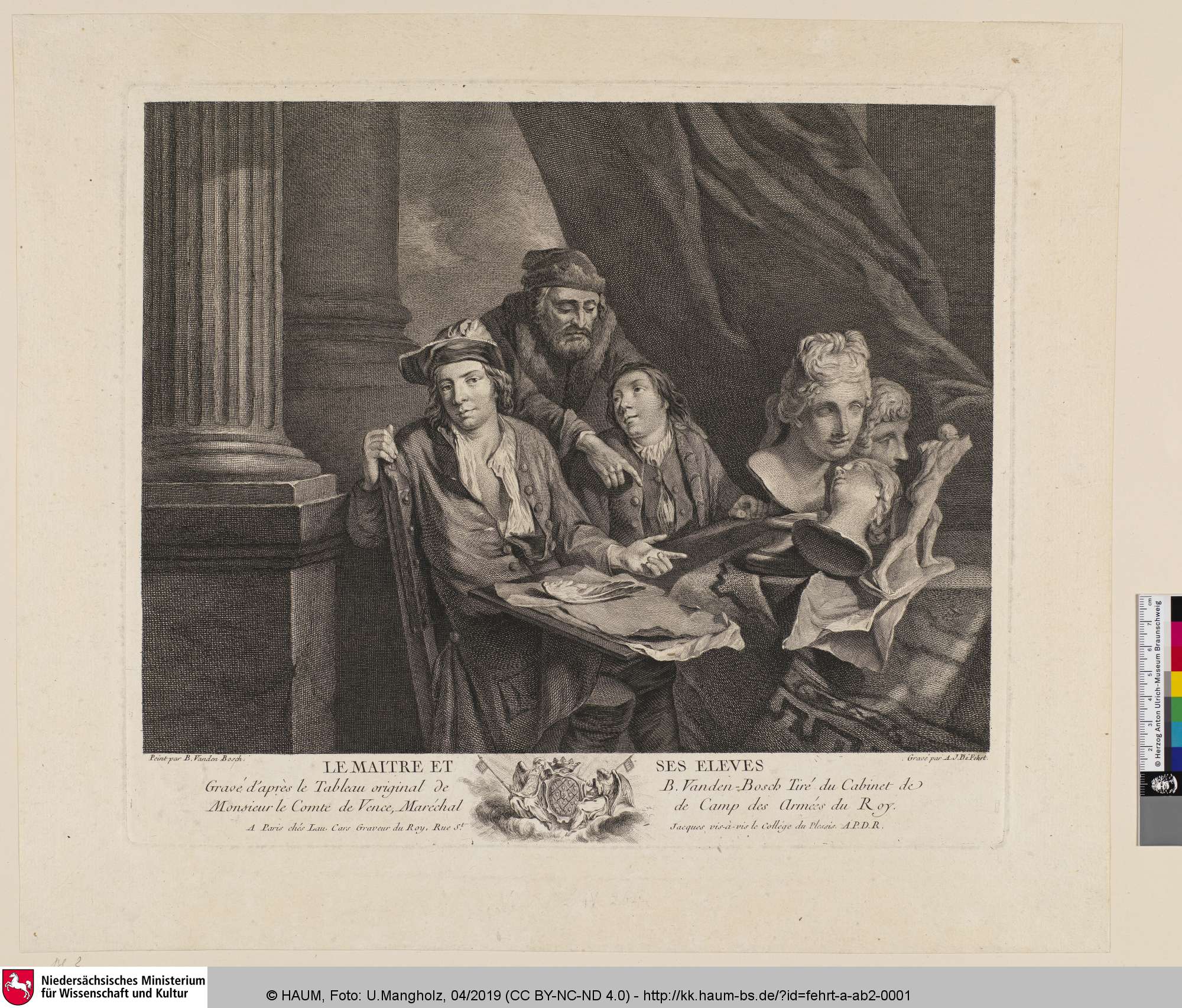 LE MAITRE ET SES ELEVES [Der Lehrer und seine Schüler], A. J. Defehrt, 1743–1774