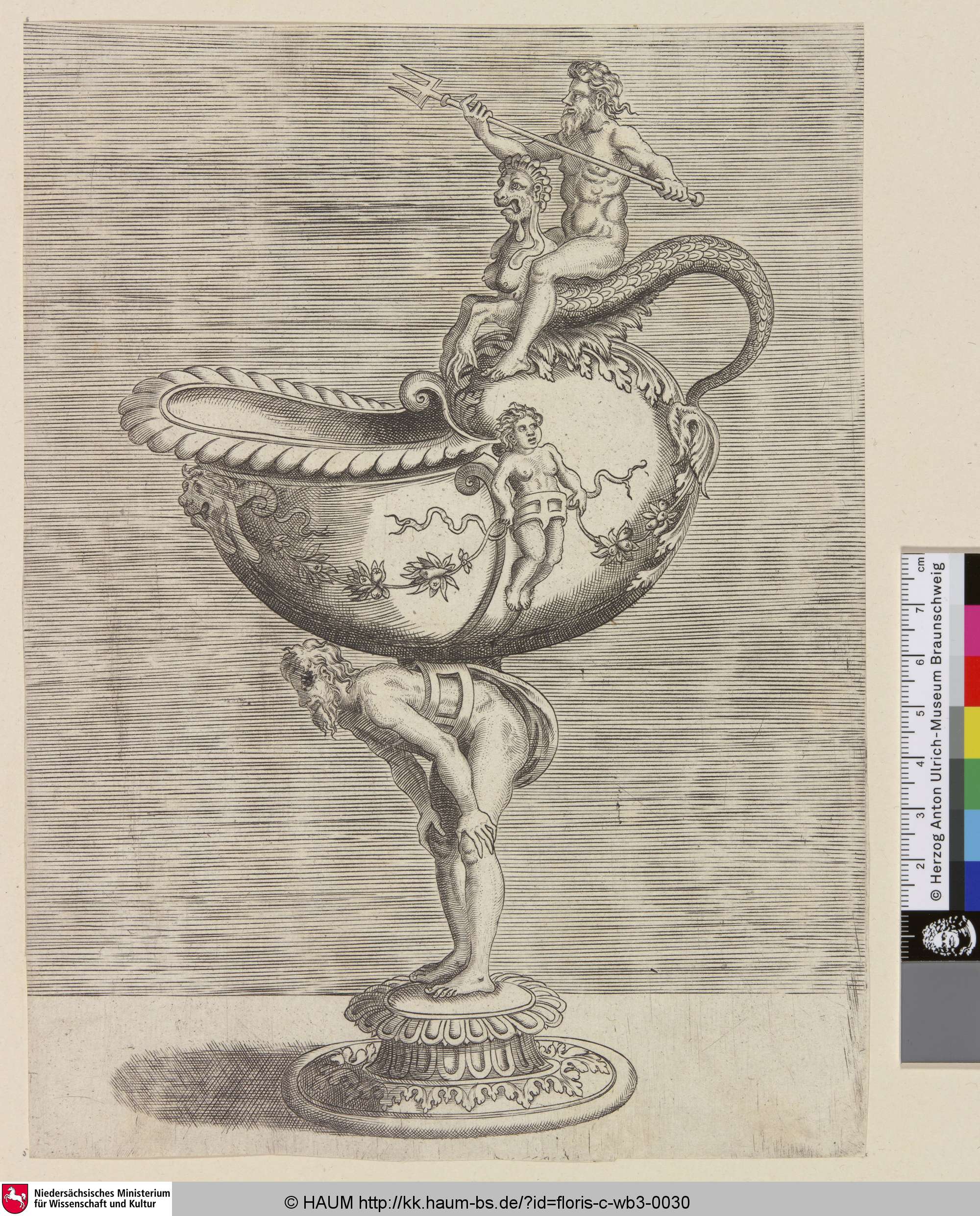 [Nautiluspokal; Can formed from shell, Nautilus Cup], Cornelis Floris, 1548