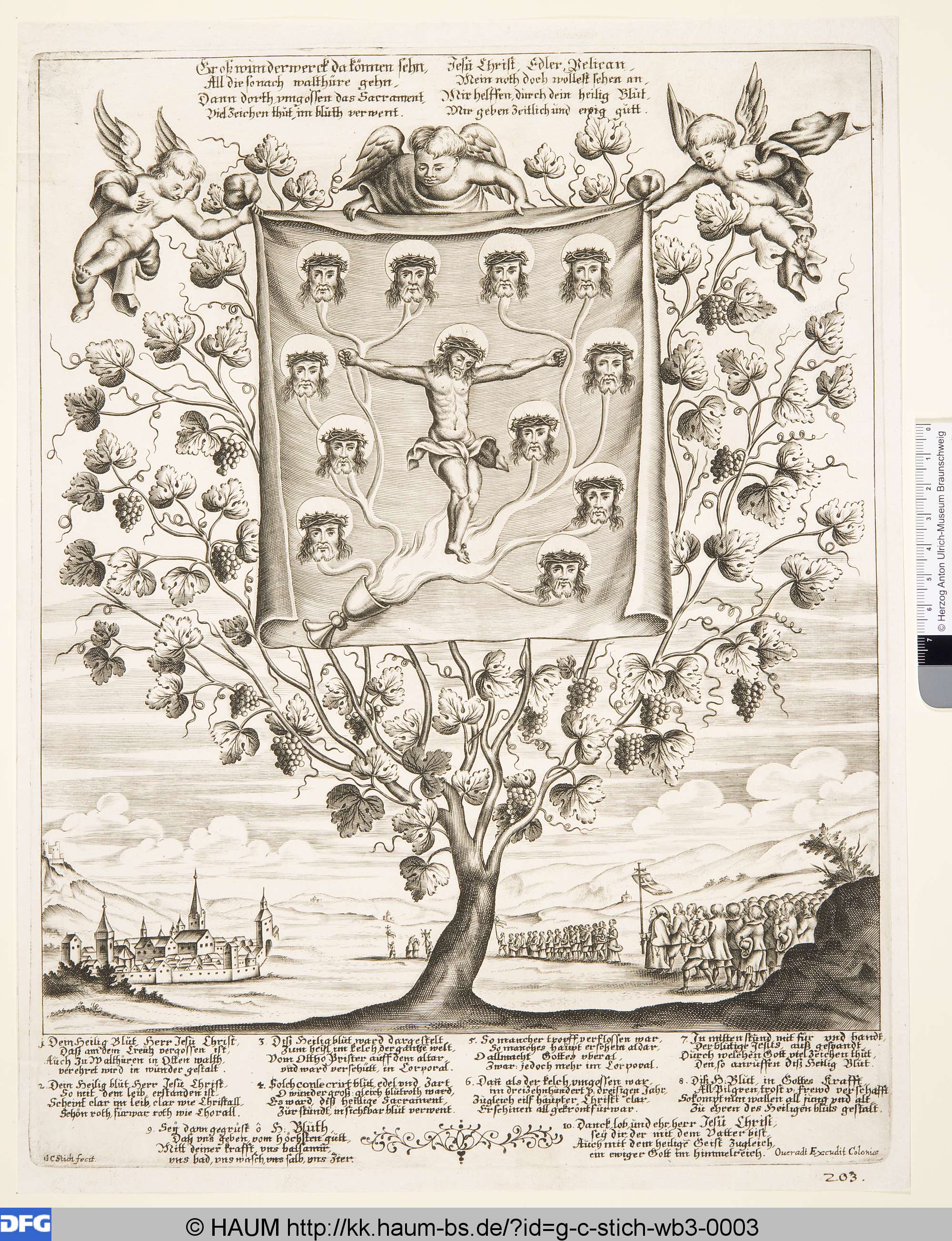 Pilgerzug nach Walldürn, G. C. Stich, 1651–1700