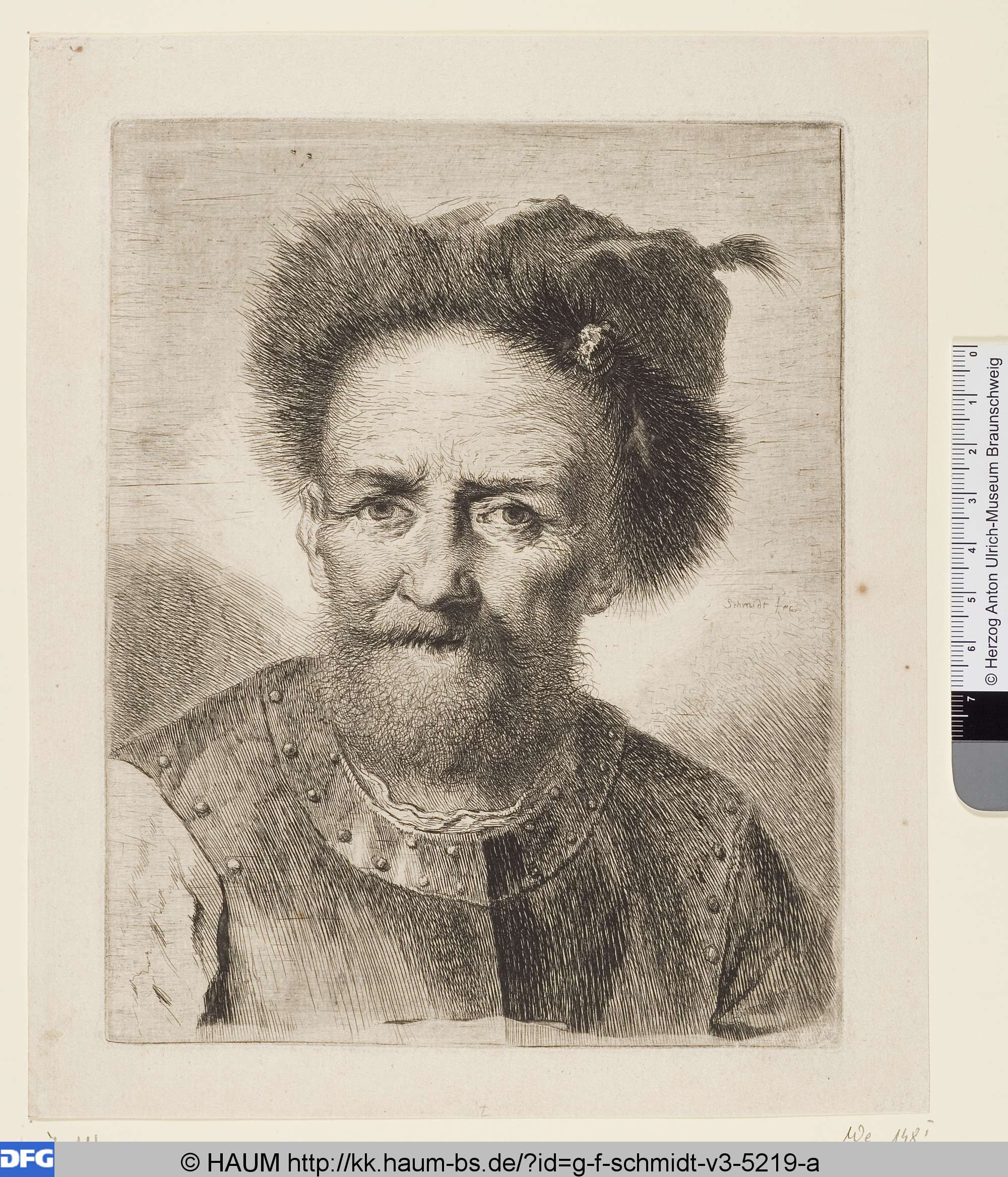 Der alte Krieger, Georg Friedrich Schmidt, 1730–1775