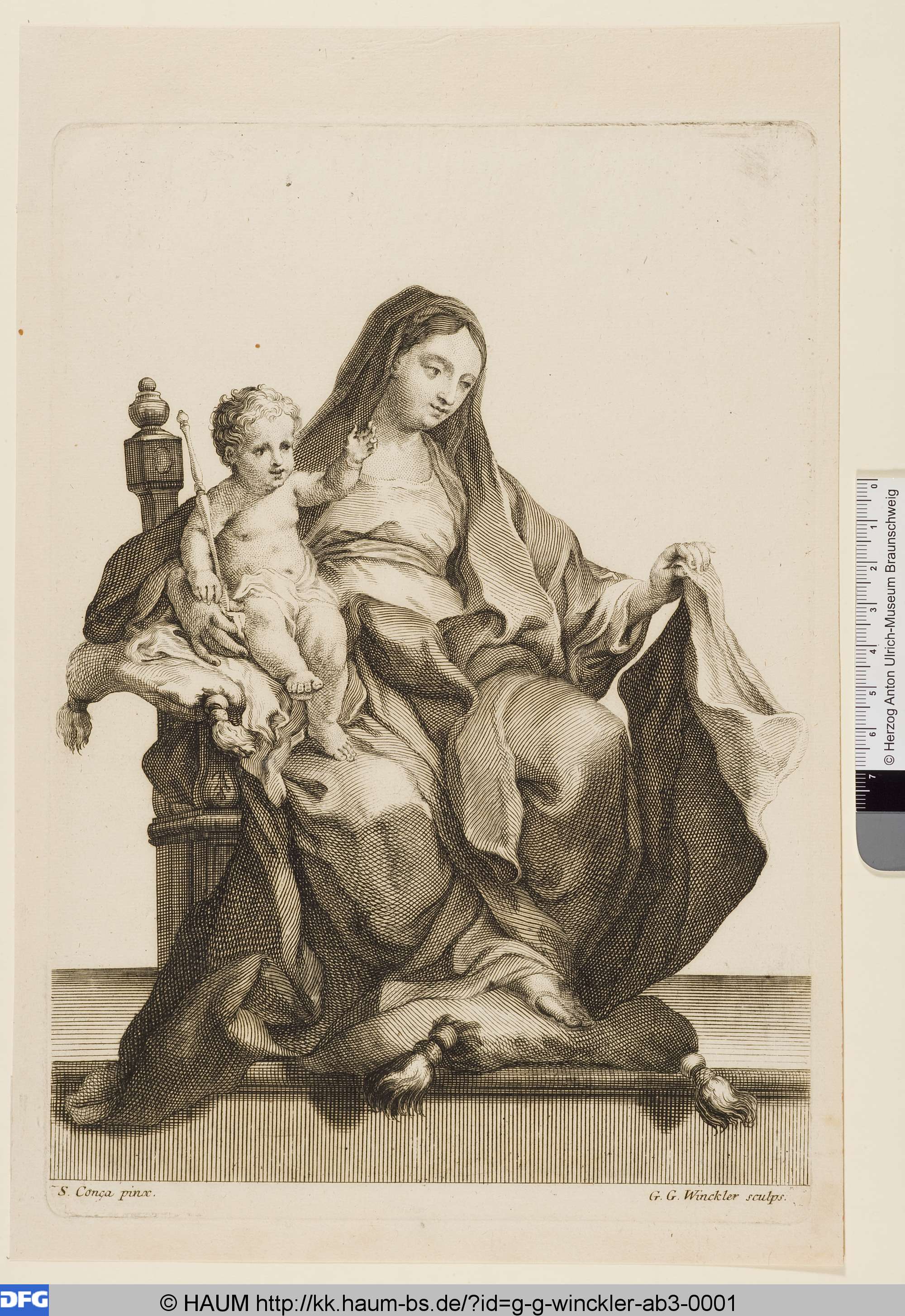 [Madonna mit dem Kinde], Georg Gottfried Winckler, 1730–1750