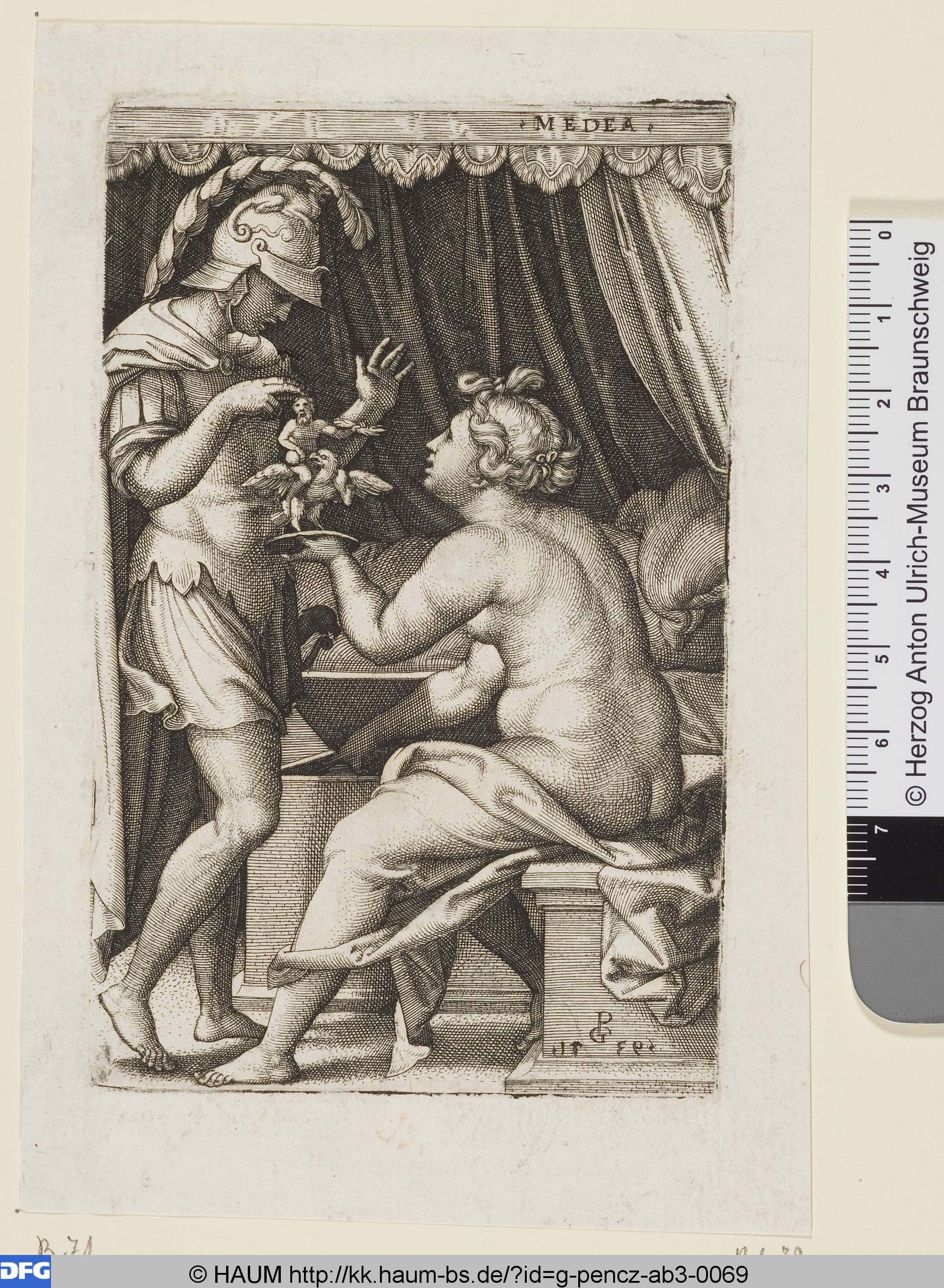 Jason und Medea, Georg Pencz, 1539