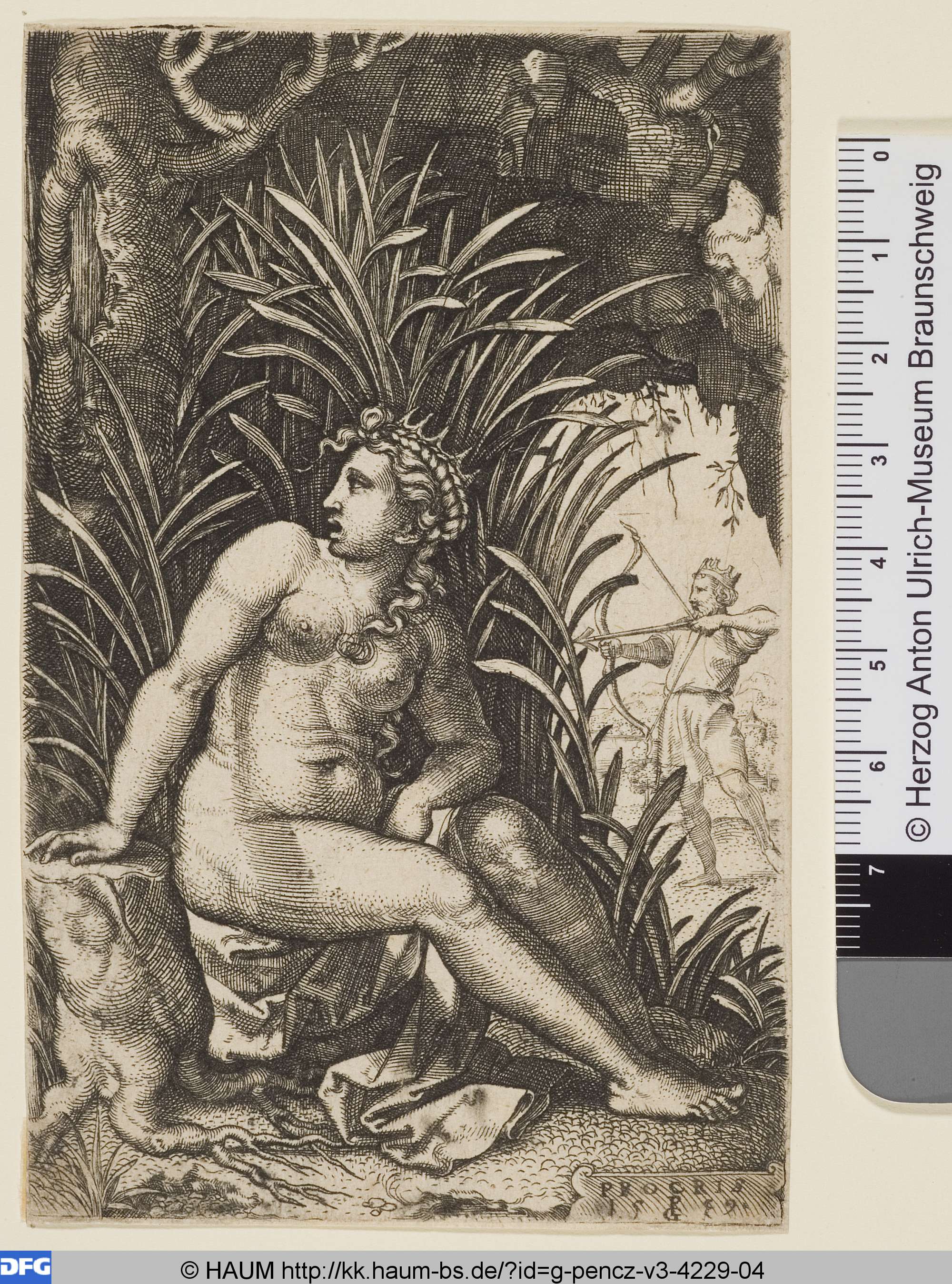 Chepahlus und Procris, Georg Pencz, 1539