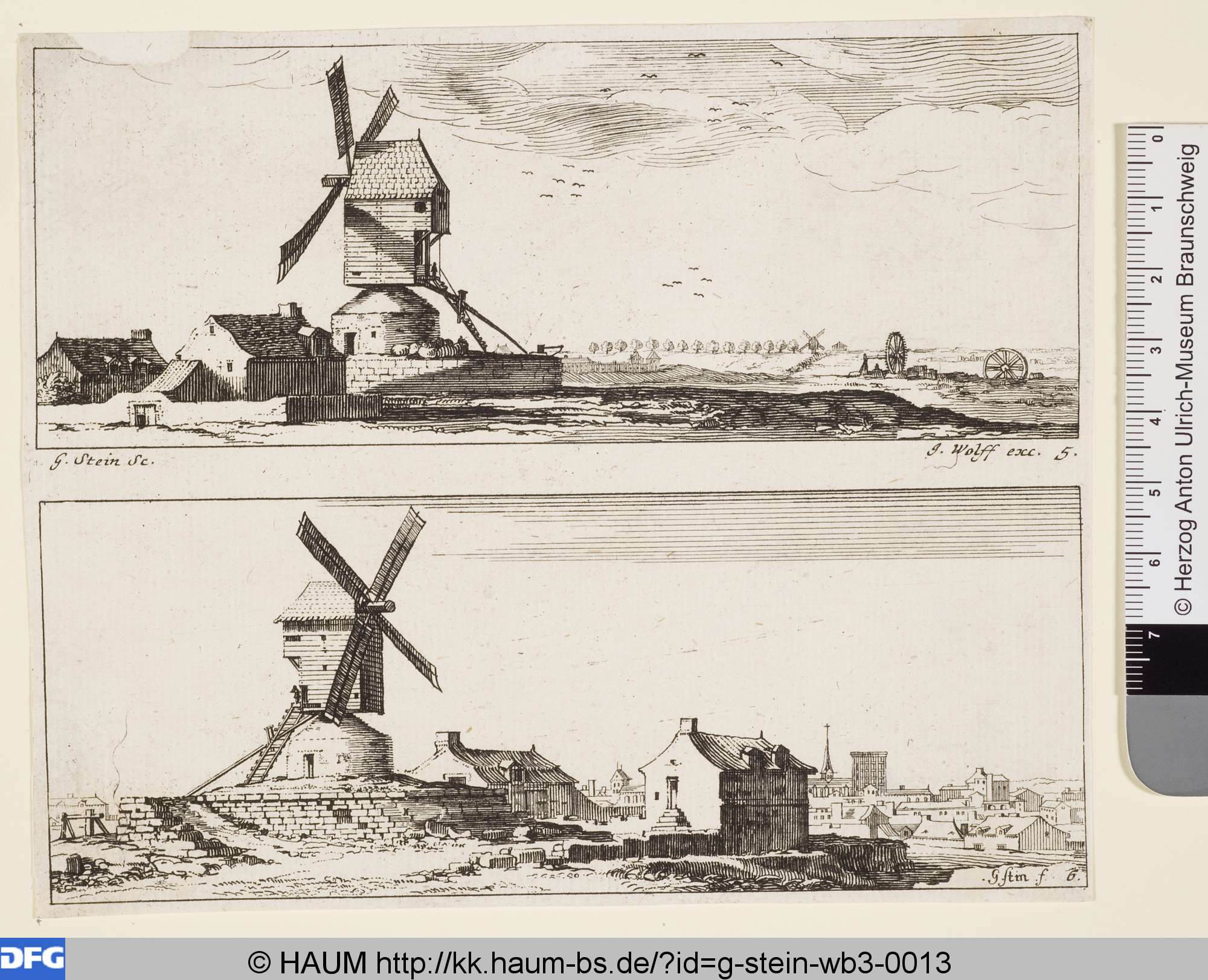 Zwei Ansichten der Umgebung von Paris, Jeremias Wolf, 1700–1724