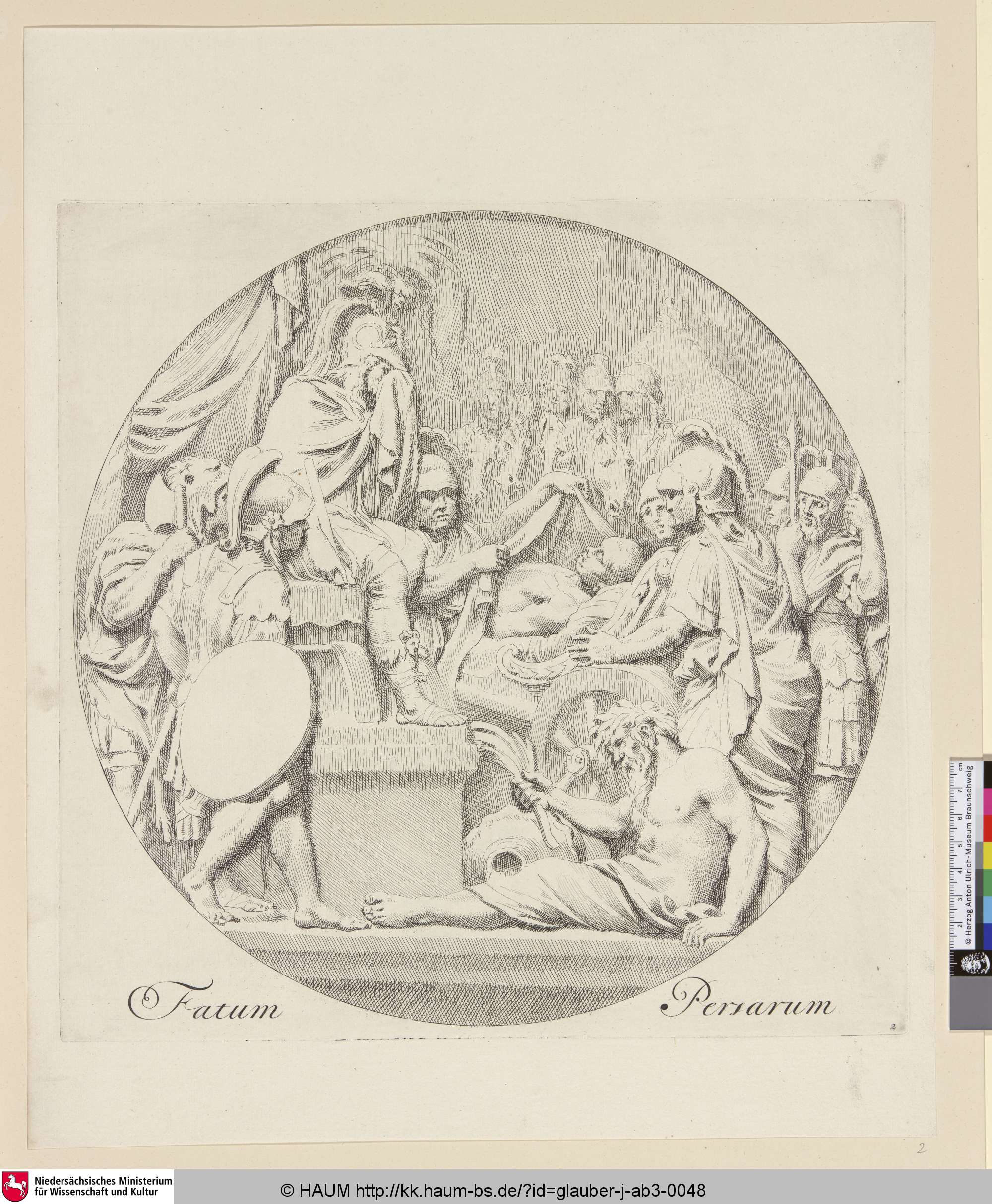 Fatum Persarum, Johannes Glauber, 1666–1726