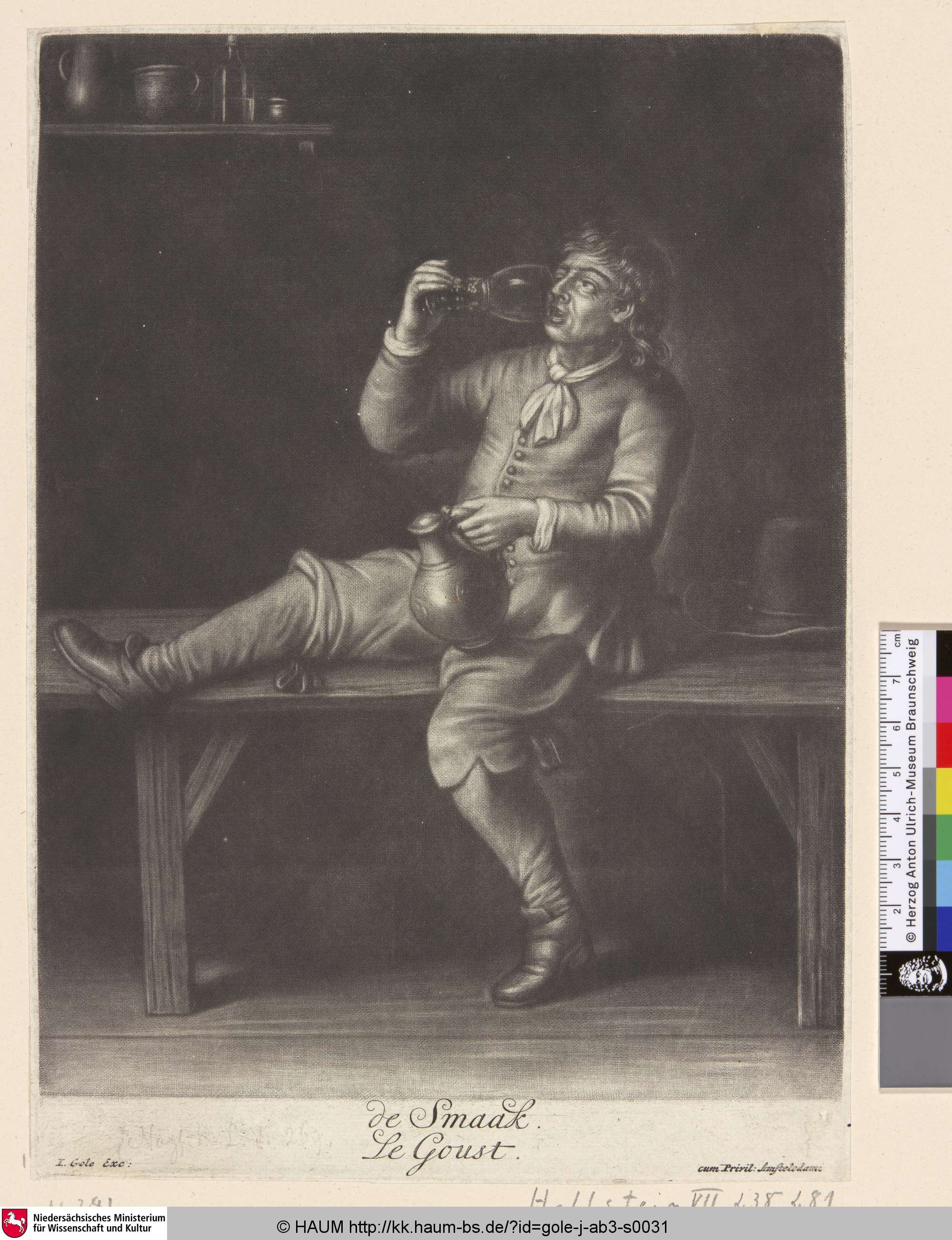 de Smaak. Le Goust., Jacob Gole, 1680–1737