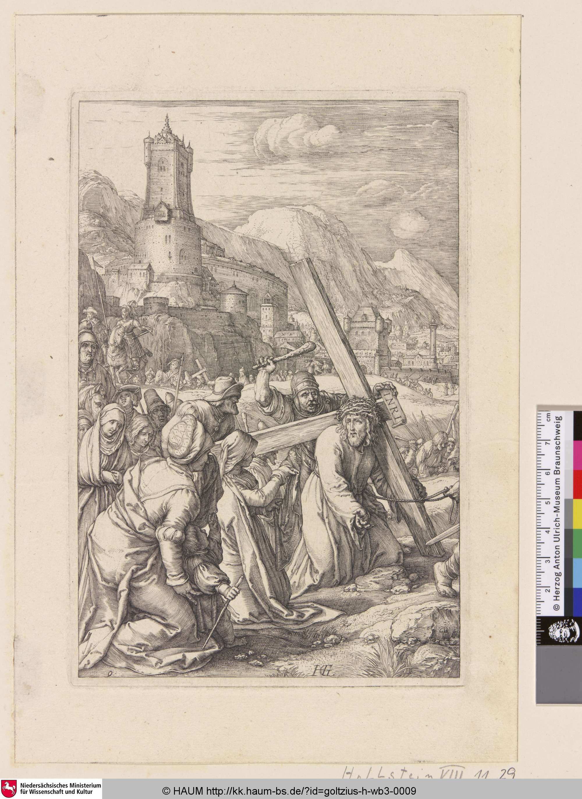 [Kreuztragung; Christ Carrying The Cross; Kruisdraging], Hendrik Goltzius, 1596–1598