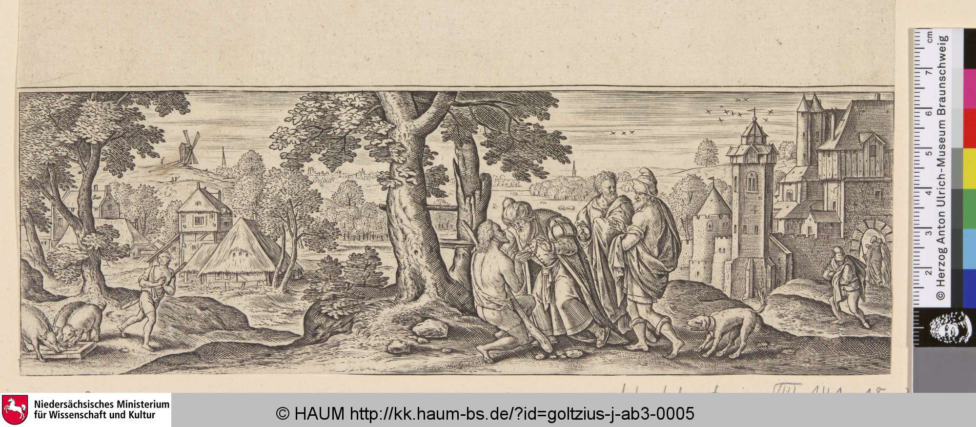 [Die Rückkehr des verlorenen Sohnes; The return of the lost son], Hans Bol, 1575–1595