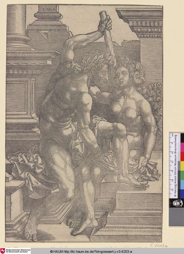 [Herkules und Omphale; Hercules and Omphale], Jan Gossaert, 1498–1532
