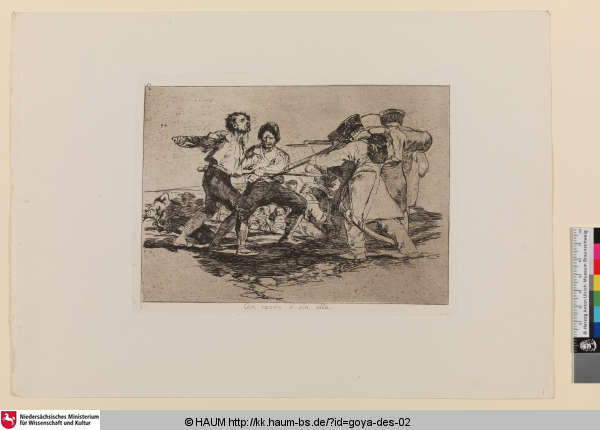 Con razon ó sin ella [Mit oder ohne Grund; Rightly or wrongly], Francisco Goya, 1812–1815