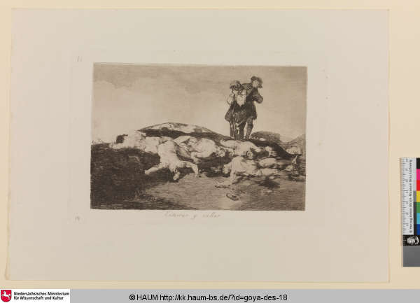 Enterrar y callar [Begraben und schweigen; Bury them and keep quiet], Francisco Goya, 1810–1812
