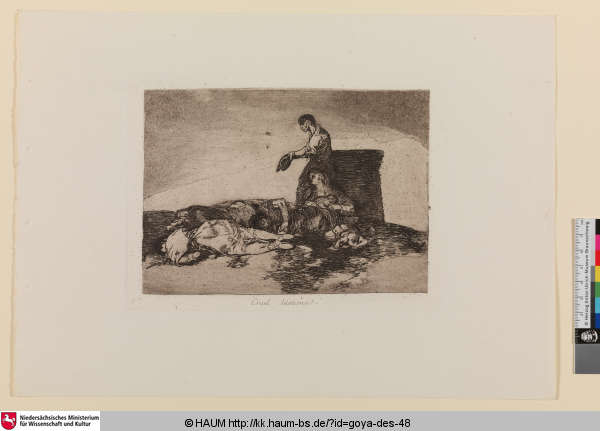 Cruel lástima! [Grausames Elend!; Cruel tale of woe!], Francisco Goya, 1812–1815