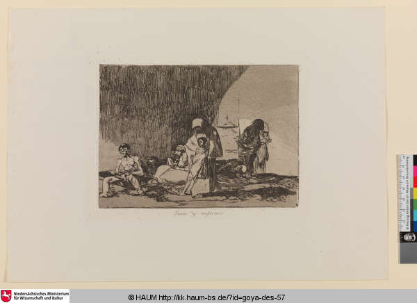 Sanos y enfermos [Gesunde und Kranke; the healthy and the sick], Francisco Goya, 1812–1815