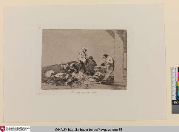 No hay que dar voces [Es lohnt nicht zu schreien; It's no use crying out], Francisco Goya, 1812–1815