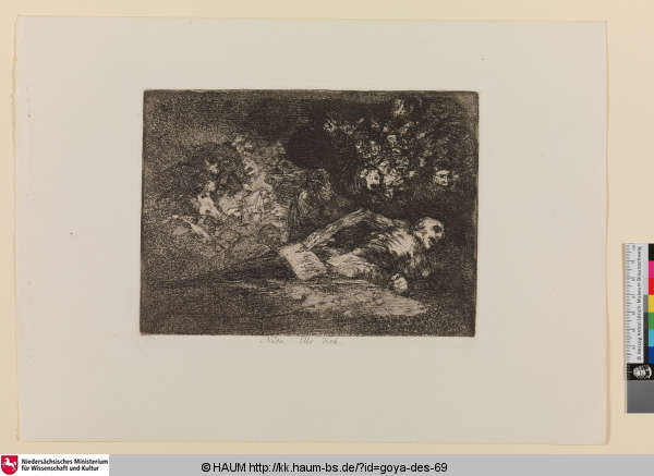 Náda. Ello dirá [Nichts, es wird sich zeigen; Nothing. The event will tell], Francisco Goya, 1815–1820