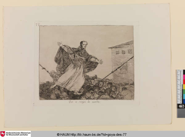 Que se rompe la cuerda [Hoffentlich reißt das Seil; May the cord break], Francisco Goya, 1815–1820