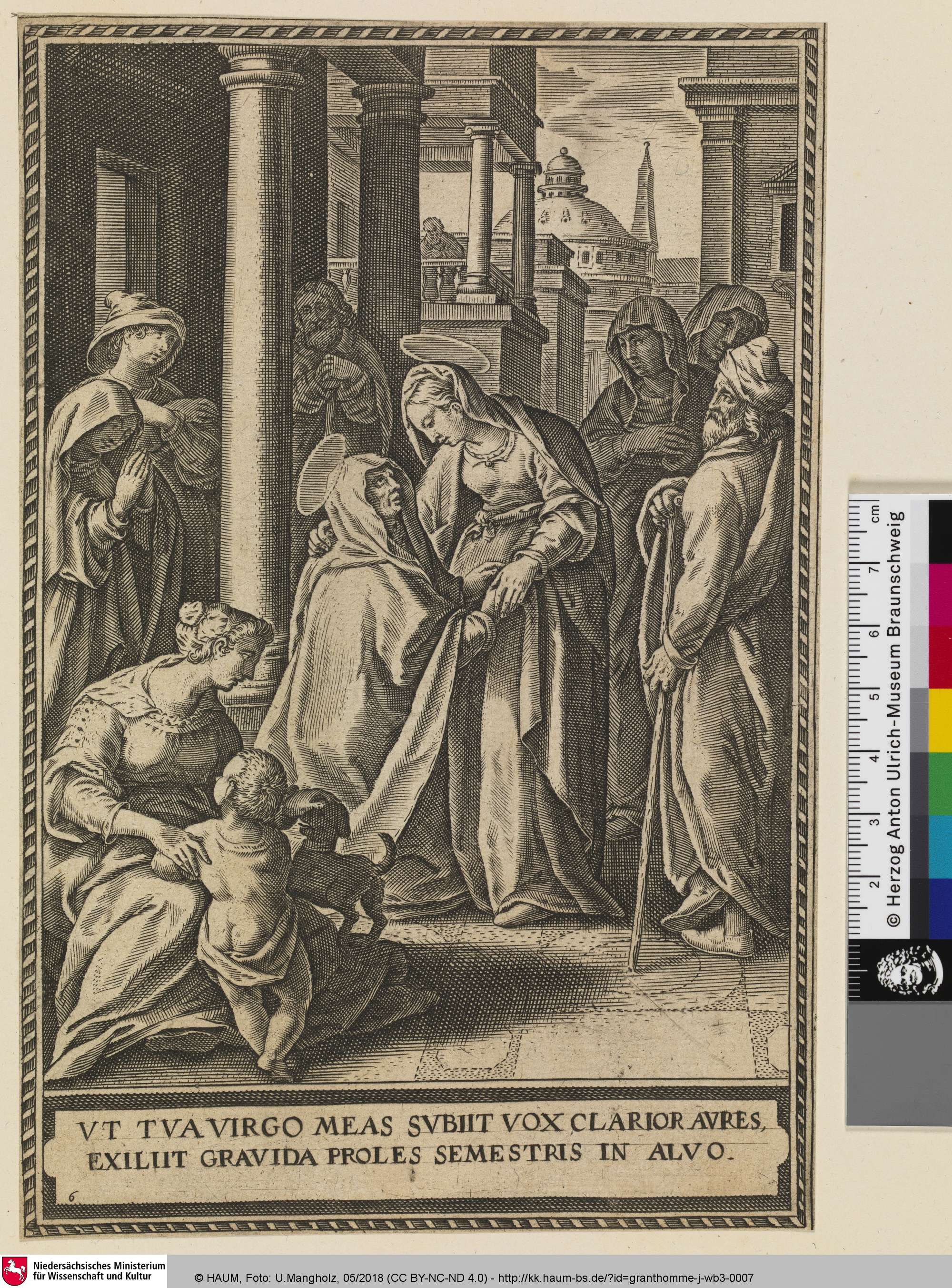 Ut tua virgo meas subiit vox clarior aures, exiliit gravuda proles semestris in alvo, Jacques Granthomme, 1588–1613