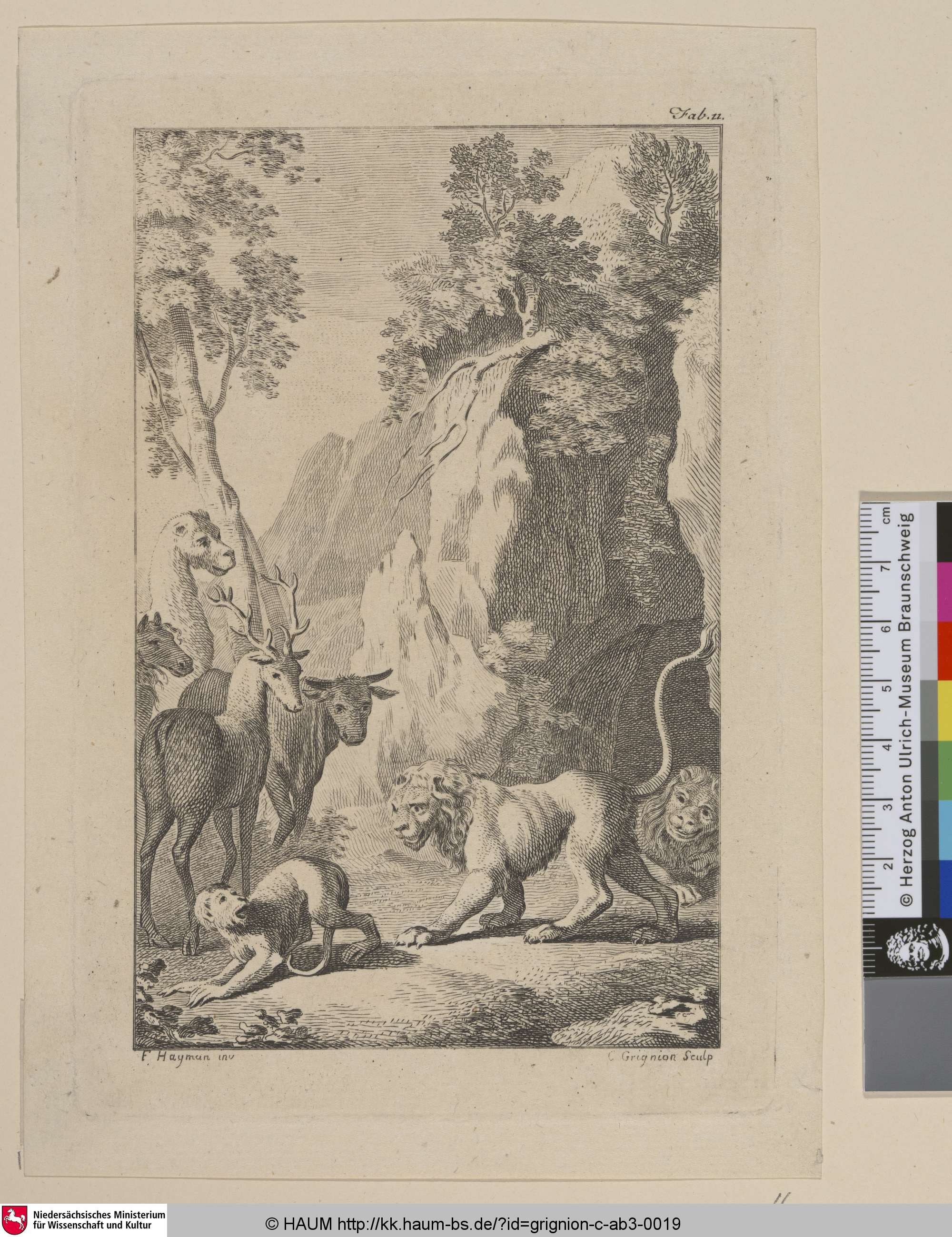 [Tiere am Wasserfall], Charles Grignion, 1737–1810