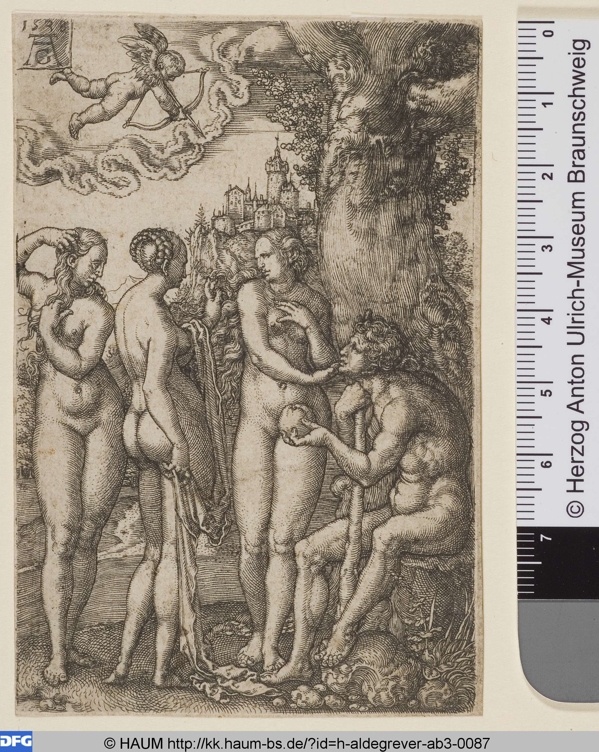 Das Urteil des Paris, Heinrich Aldegrever, 1538
