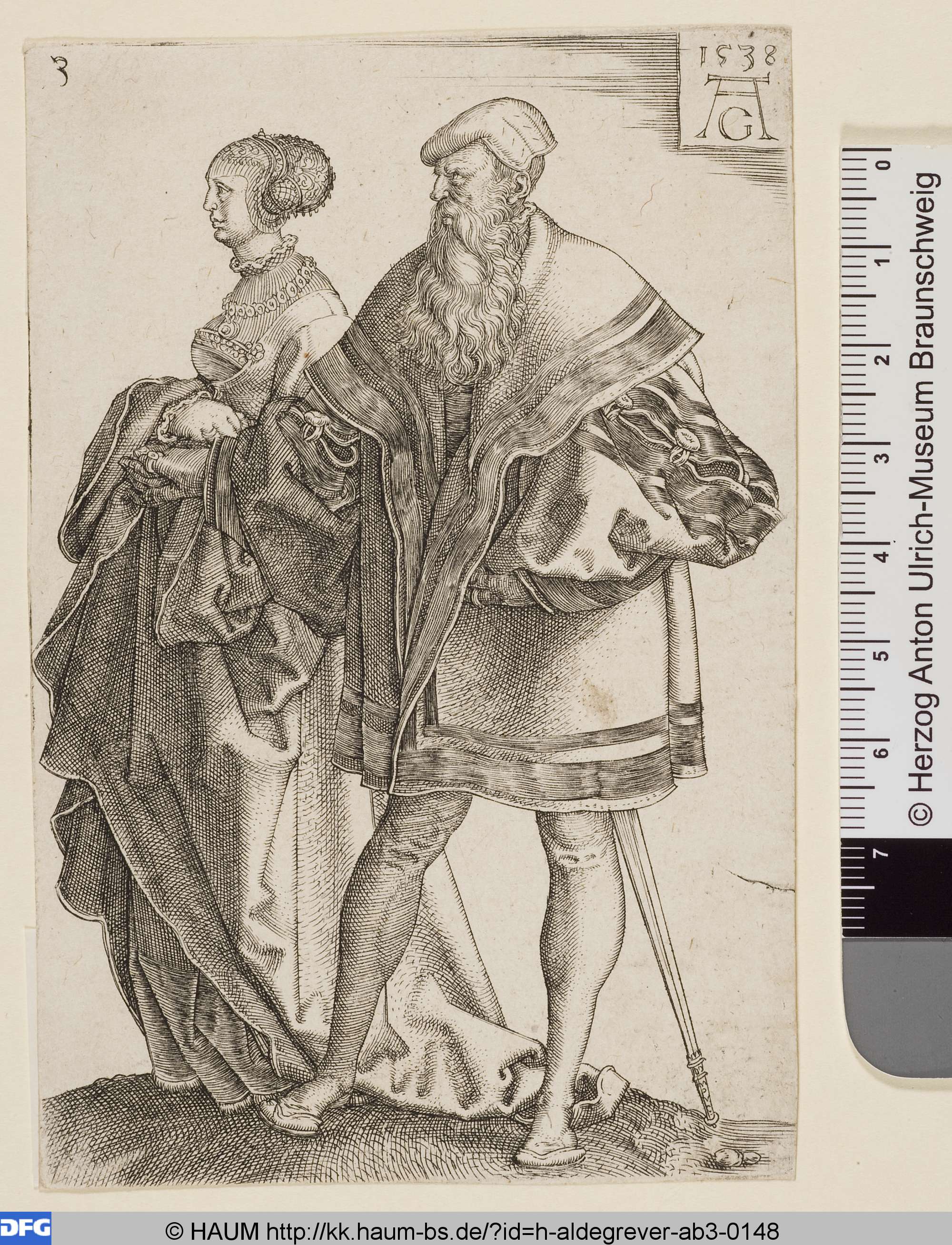 Tanzendes Paar, 1538
