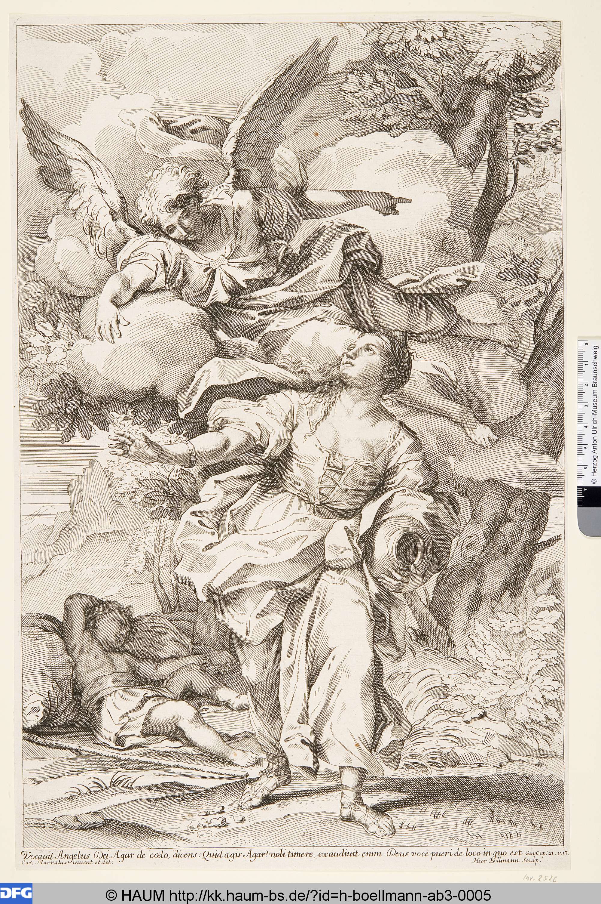 Hagar und Ismael mit dem Engel, Carlo Maratti, 1710–1730