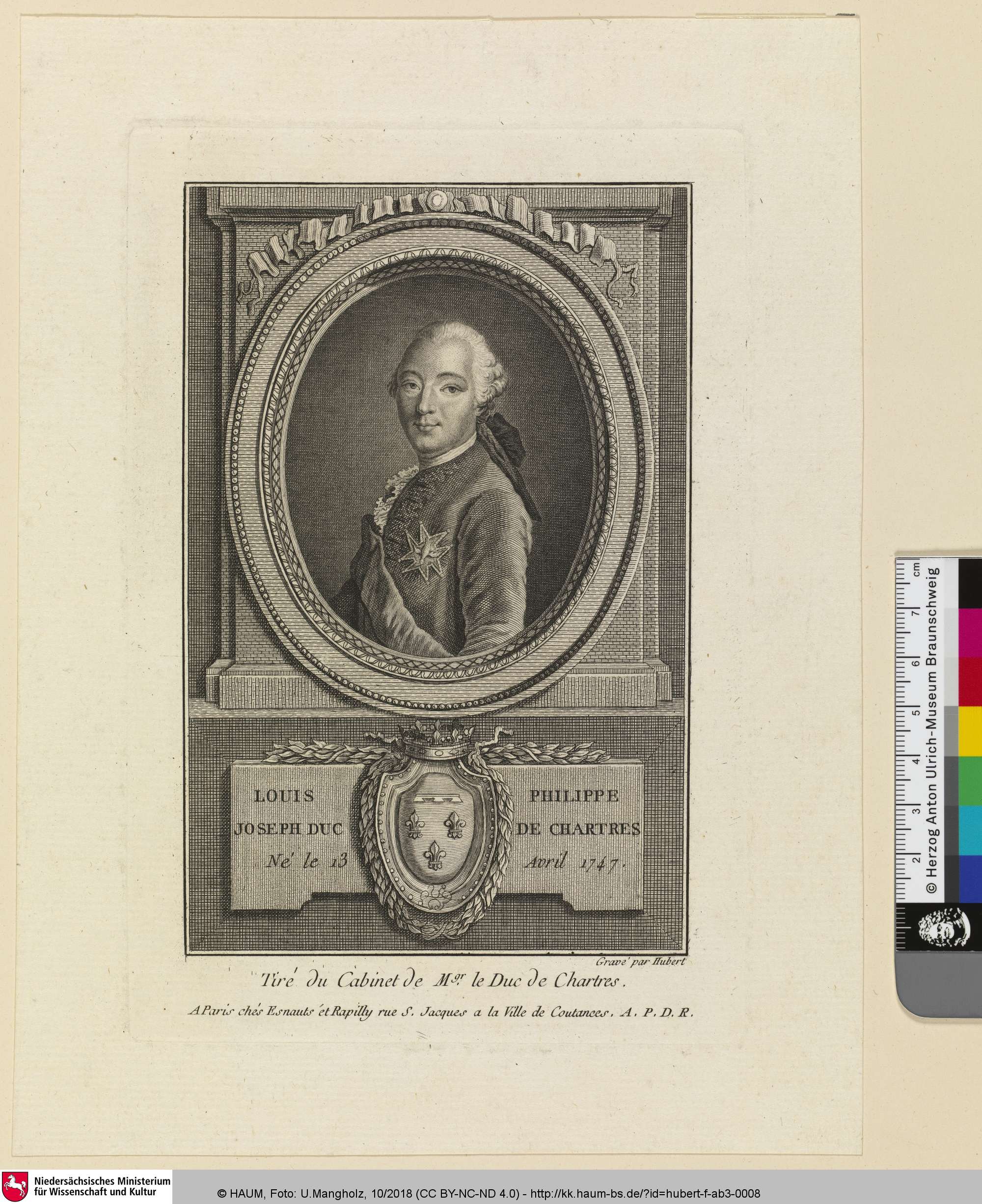 Louis Philippe Joseph Duc De Chartres, François Hubert, 1770–1809
